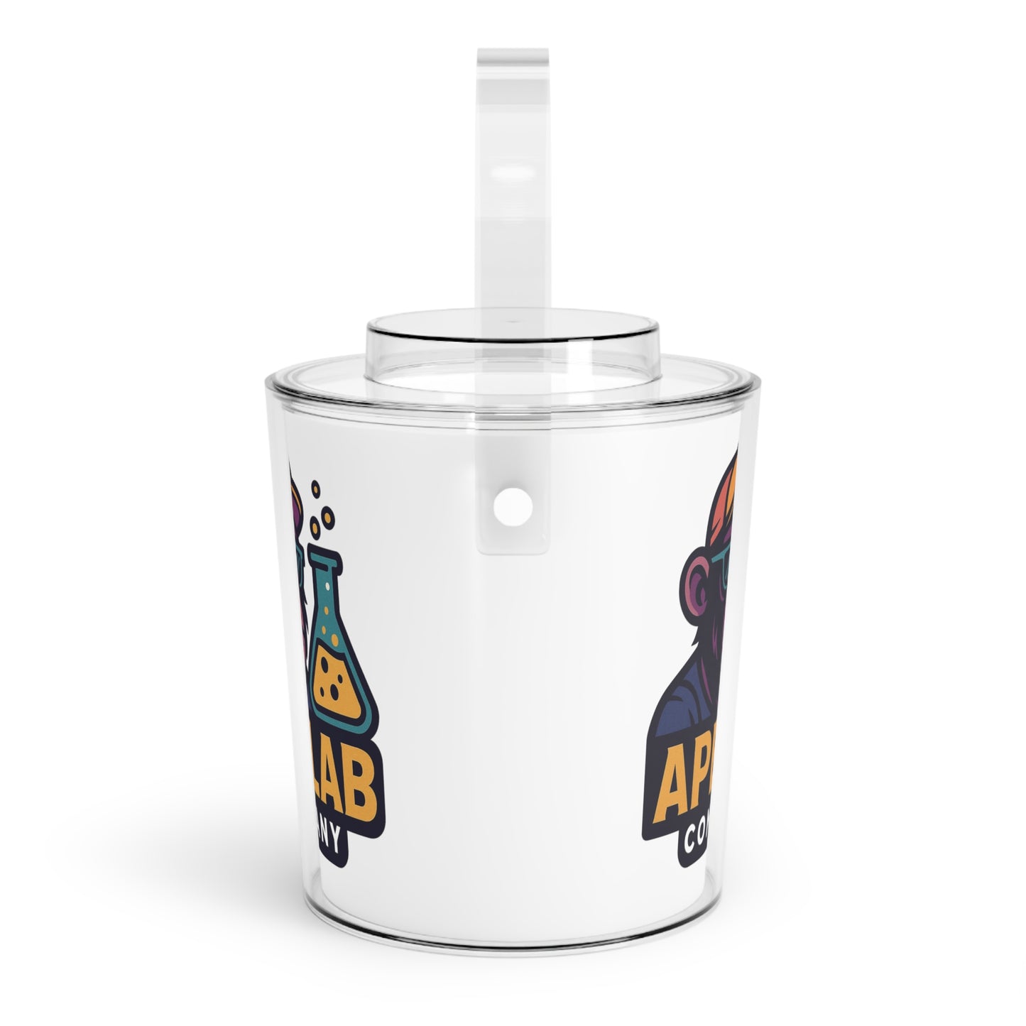 Ape Lab Company Chillin' Ice Bucket with Tongs, Perfect for Parties, Summer Celebrations, BBQs, Drink Cooler, Fun Gift Idea