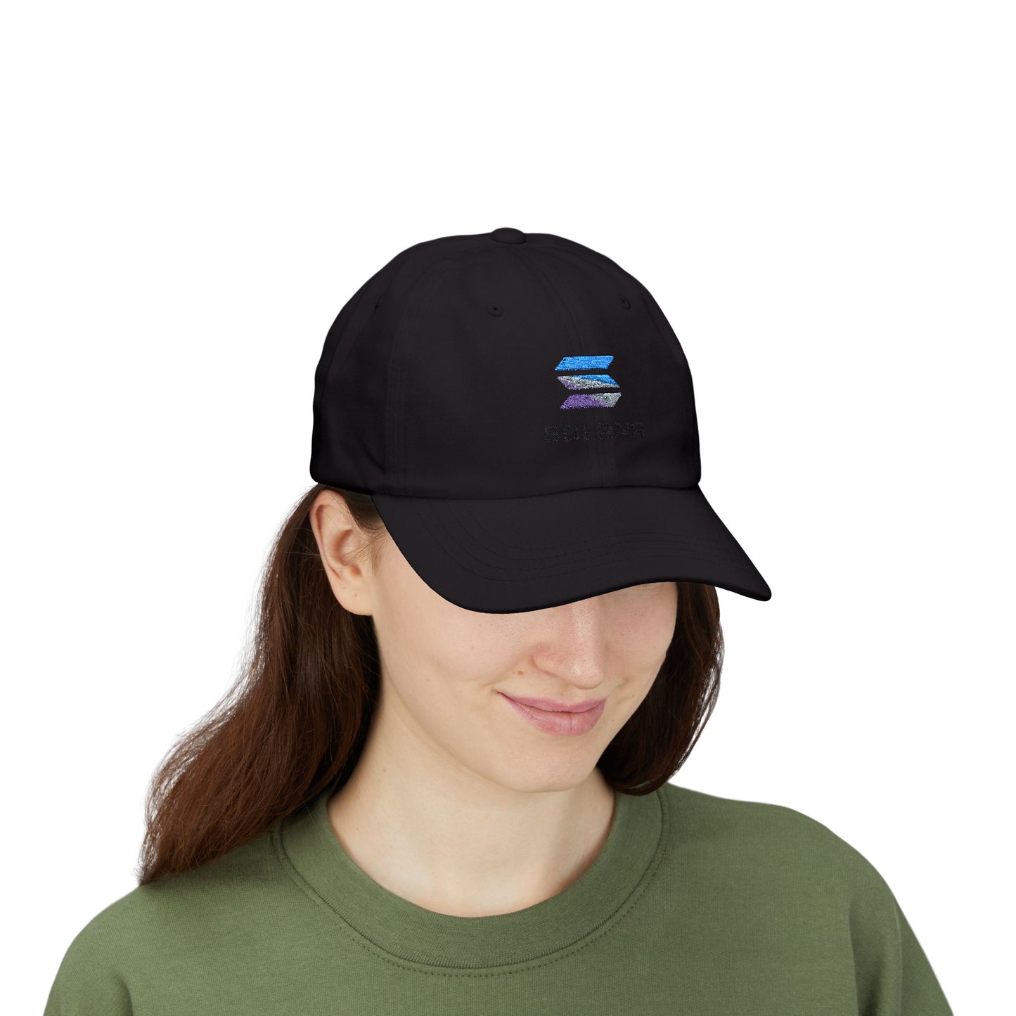 Solana Classic Dad Cap, Unisex Cap, Casual Headwear, Crypto Hat, Gift for Dads, Summer Accessory