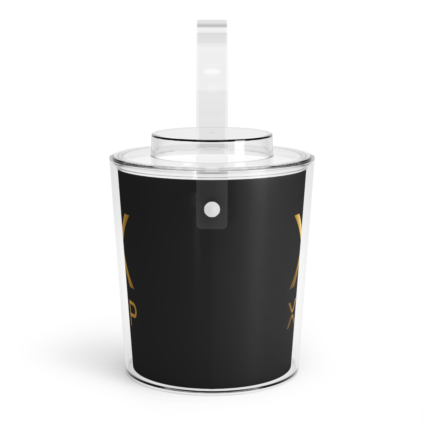 XRP Sleek Ice Bucket with Tongs - Perfect for Parties, Tailgates, BBQs, Gifts, Home Bars