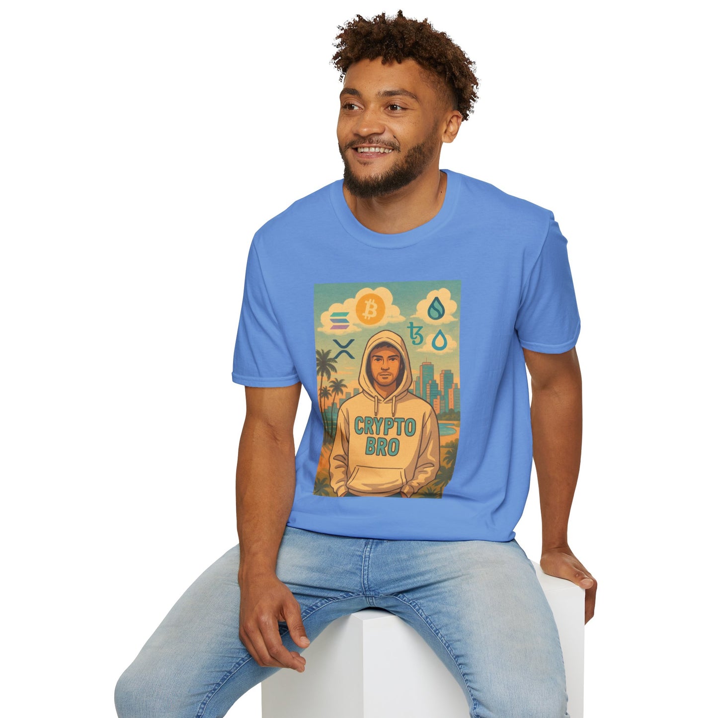 Crypto Bro Miami Unisex Softstyle T-Shirt