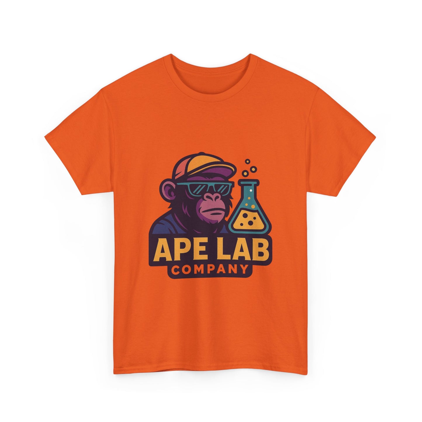 Ape Lab Company Unisex Heavy Cotton Tee - Fun and Stylish Tee for Science Lovers, Perfect for Casual Wear, Gifts, Birthdays, and Parties