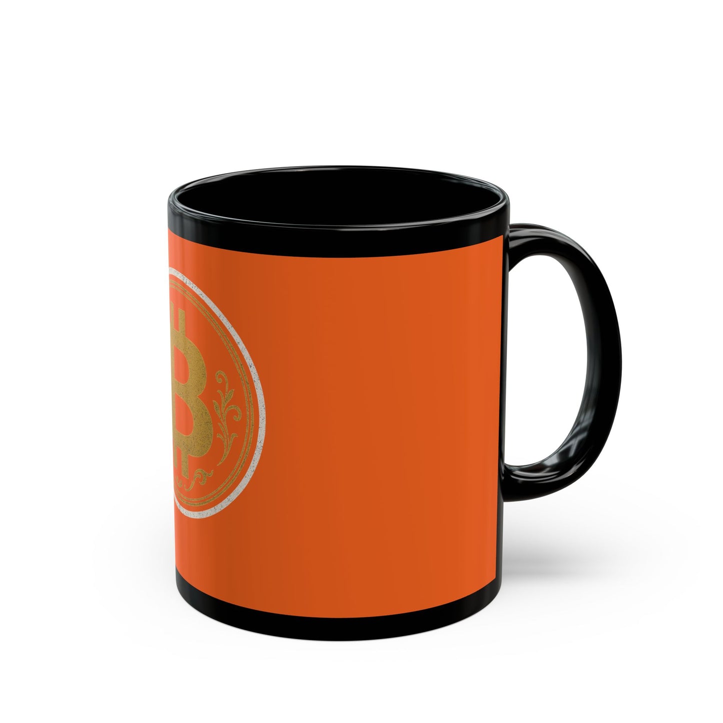 Bitcoin-Themed Black Mug: Perfect for Crypto Lovers, Coffee Enthusiasts, Gifts, Home Office Decor, and Celebrations