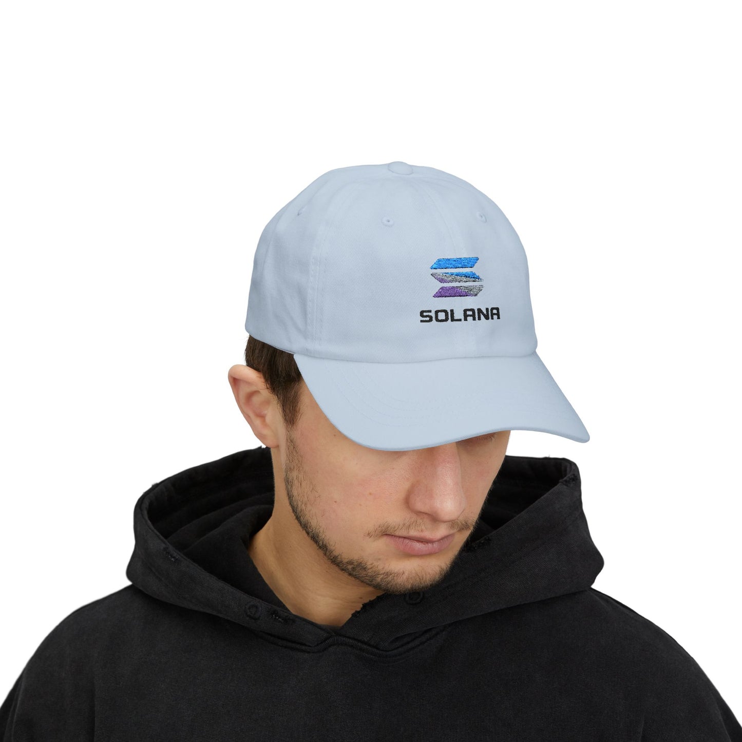 Solana Classic Dad Cap, Unisex Cap, Casual Headwear, Crypto Hat, Gift for Dads, Summer Accessory