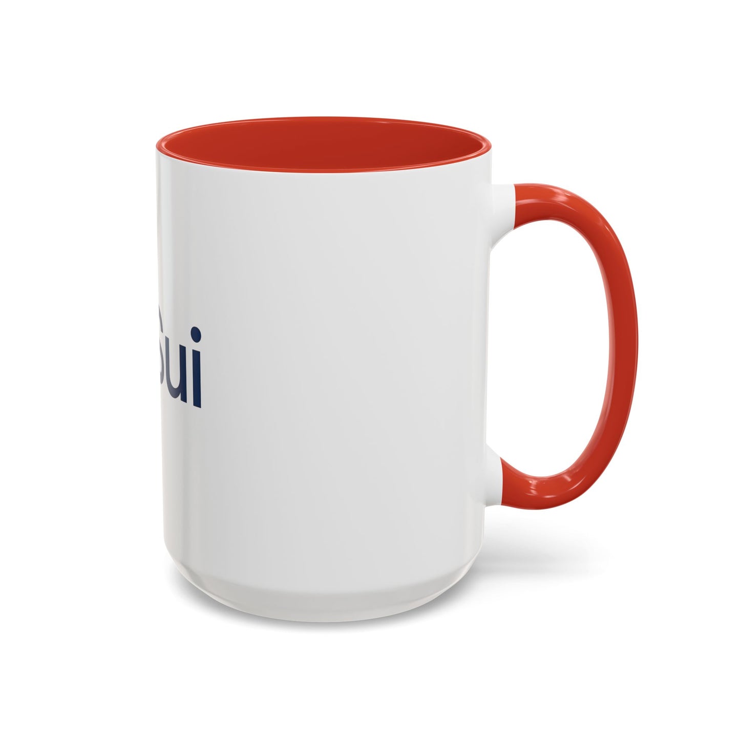SUI Stylish Accent Coffee Mug - Unique Sui Logo Design, Perfect Gift for Coffee Lovers, Home, Office, or as a Fun Collectible