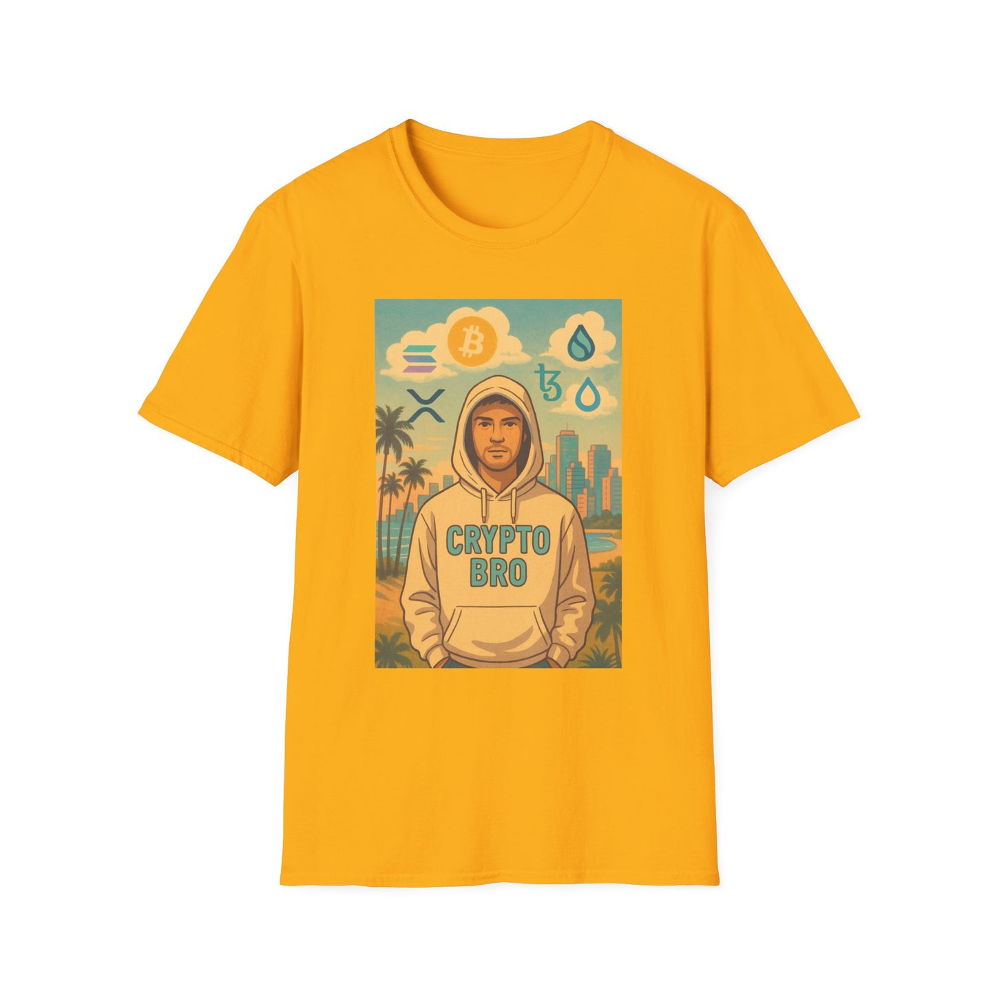 Crypto Bro Miami Unisex Softstyle T-Shirt