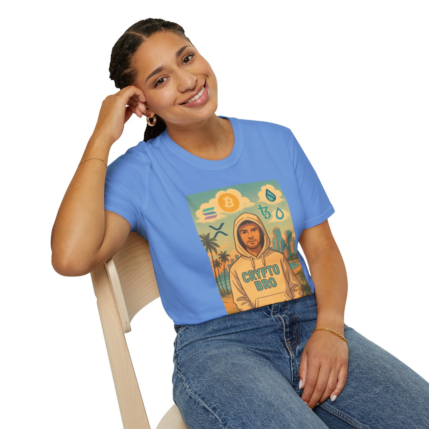 Crypto Bro Miami Unisex Softstyle T-Shirt