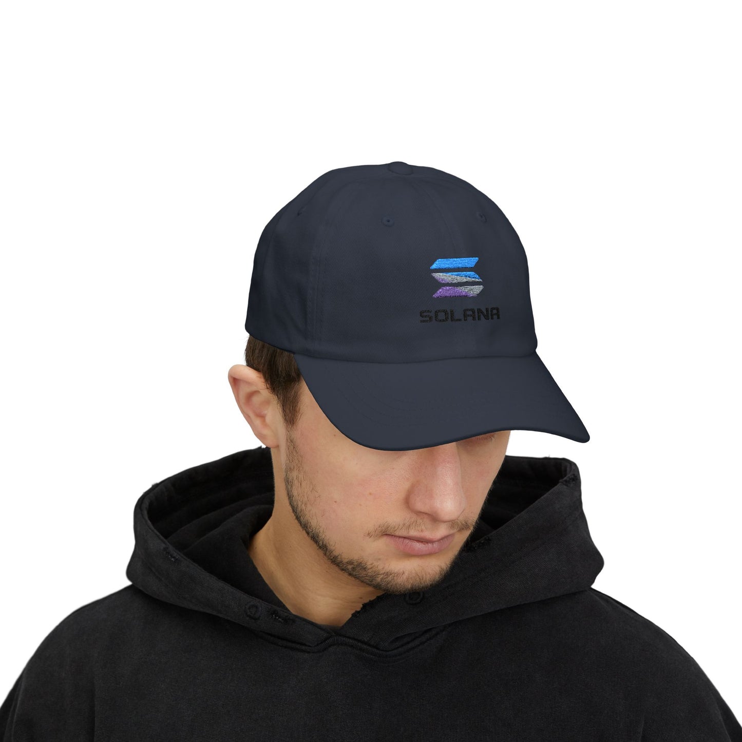 Solana Classic Dad Cap, Unisex Cap, Casual Headwear, Crypto Hat, Gift for Dads, Summer Accessory