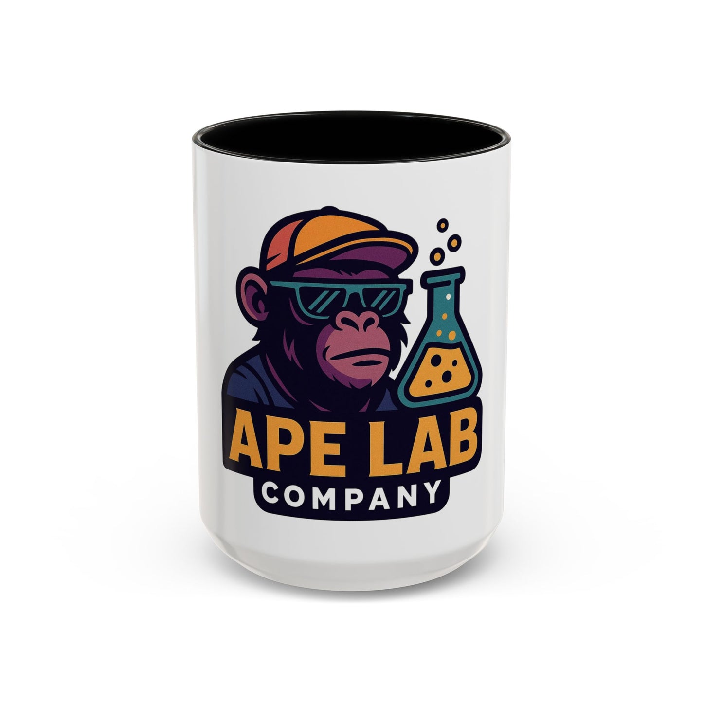 Ape Lab Accent Coffee Mug, Unique Gift, Scientist Drinkware, Birthday, Instant Collection, Office Decor, Customizable Design