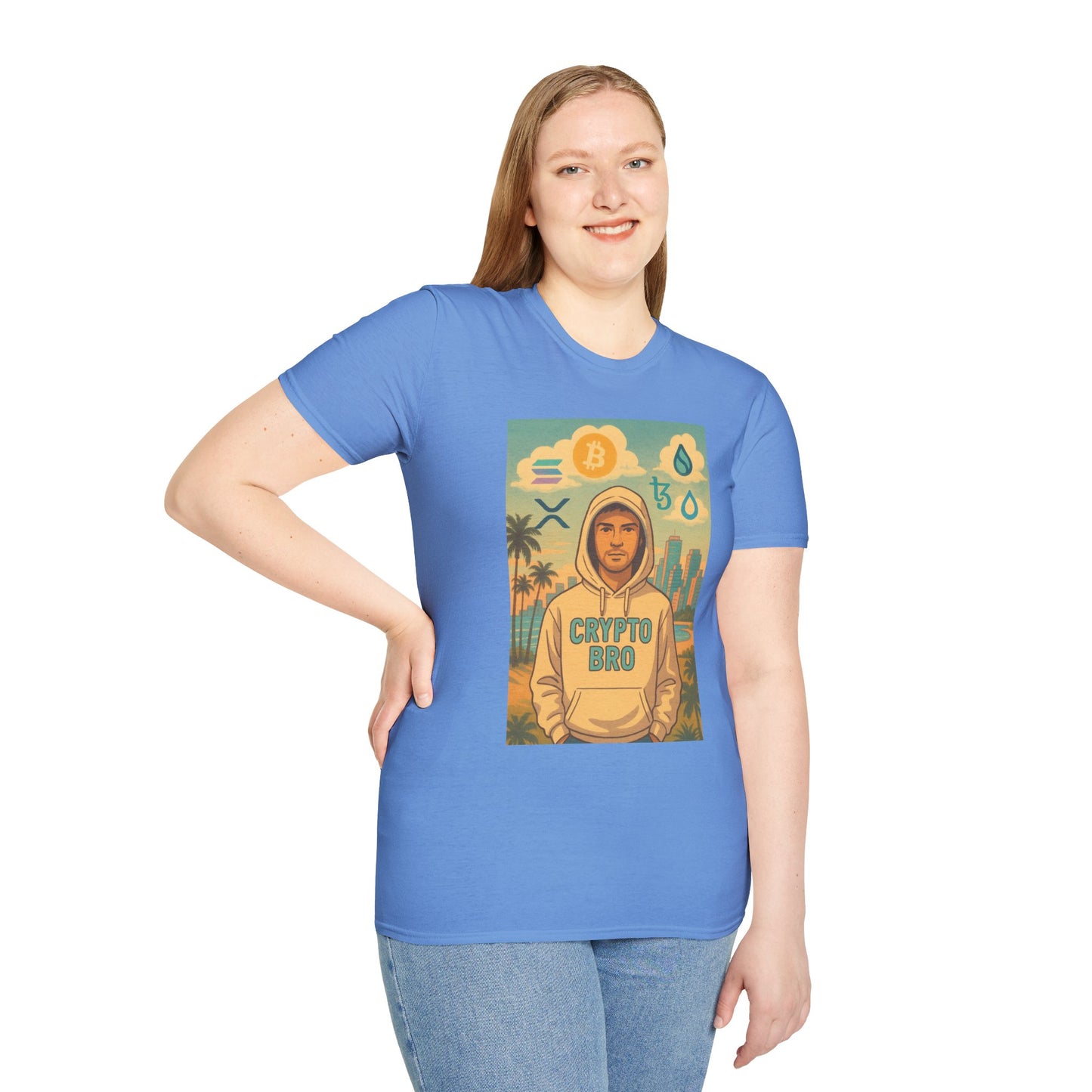 Crypto Bro Miami Unisex Softstyle T-Shirt