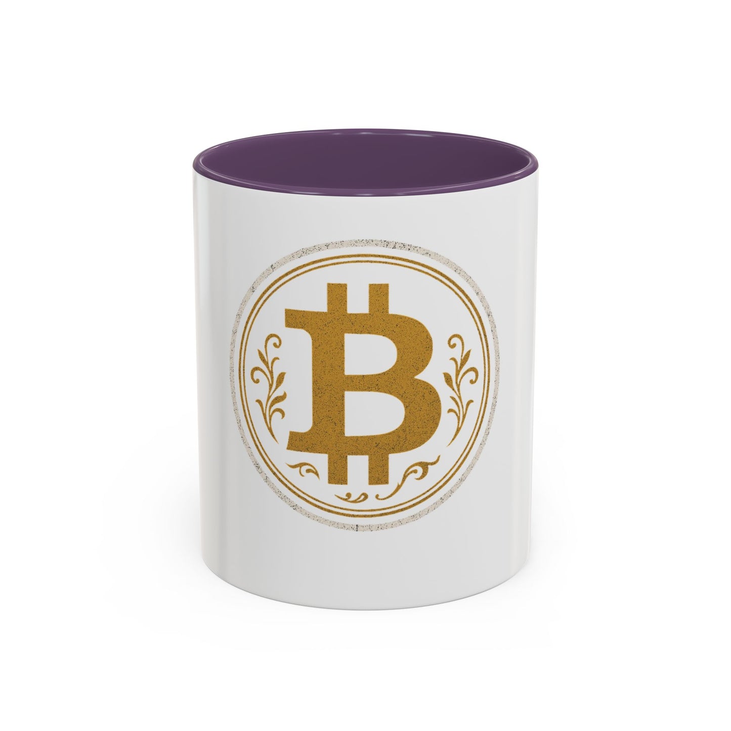 Bitcoin Accent Coffee Mug, Cryptocurrency Gift, Office Mug, Personalized Coffee Cup, Digital Currency Lover