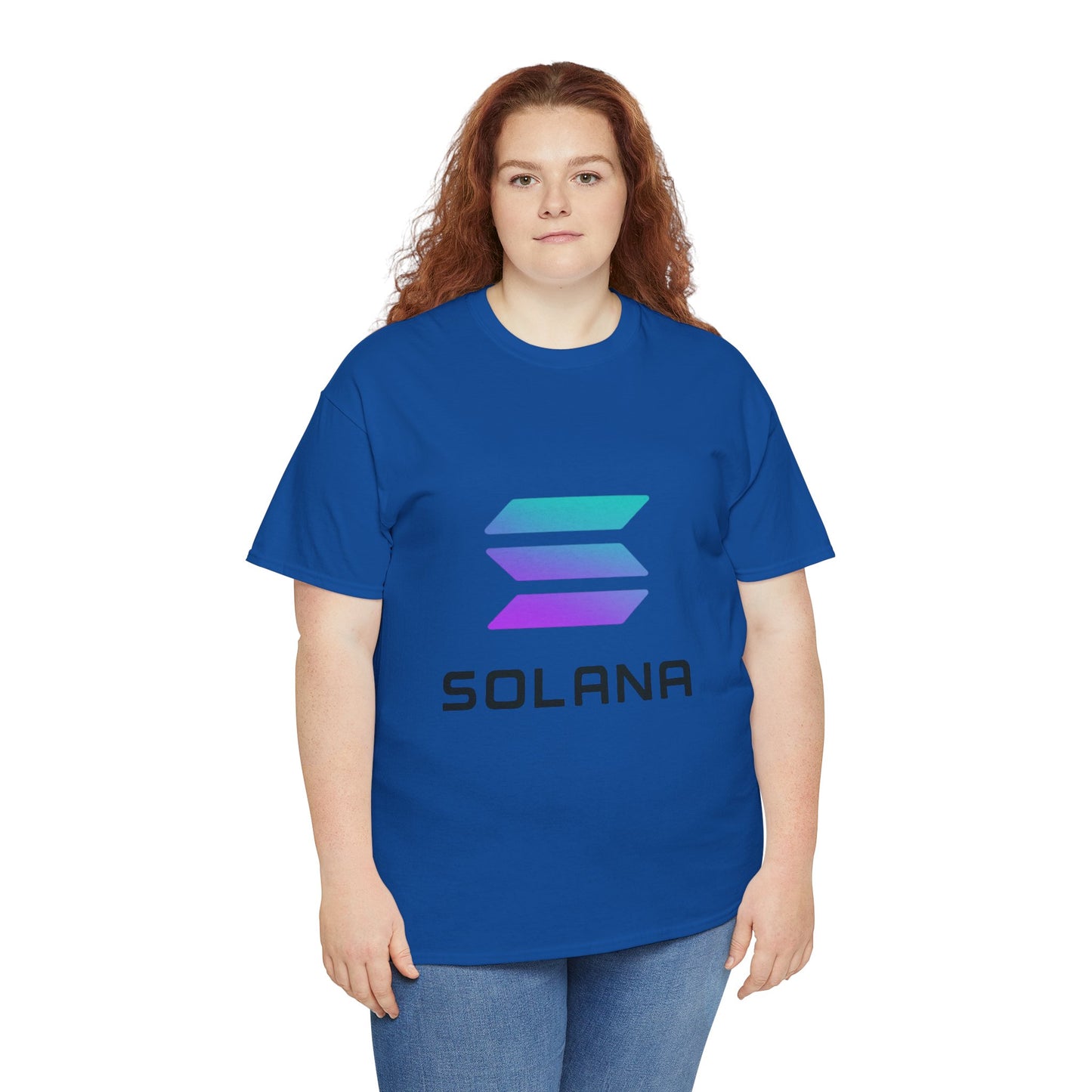 Solana Unisex Heavy Cotton Tee, Crypto Apparel, Gamer Shirt, Tech Enthusiast Wear, Unique Gift for Blockchain Lovers, Trending Fashion