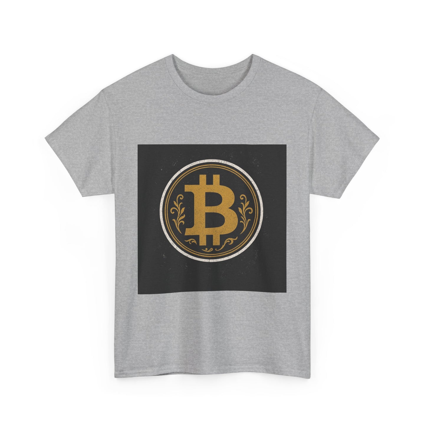Bitcoin Graphic Tee, Unisex Heavy Cotton T-Shirt, Cryptocurrency Apparel, Bitcoin Lover Gift, Trendy Bitcoin Shirt