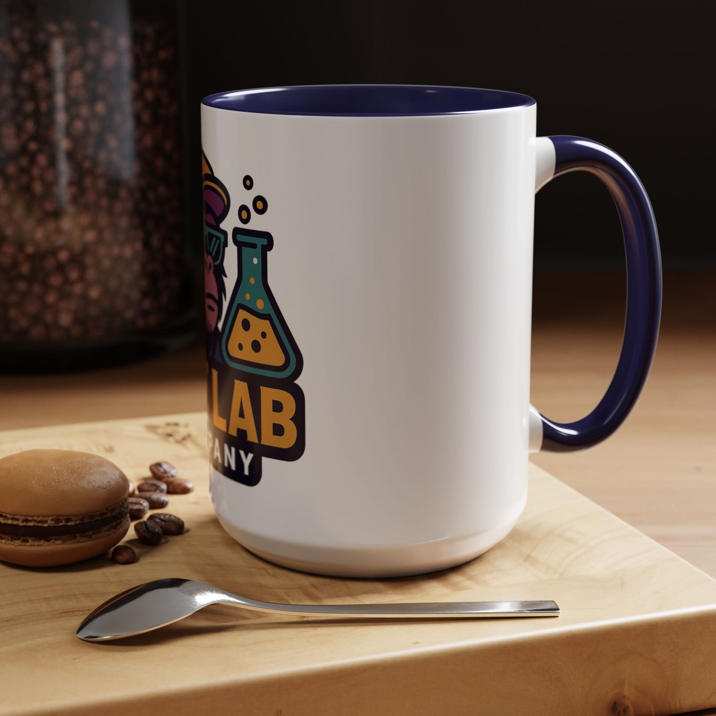 Ape Lab Accent Coffee Mug, Unique Gift, Scientist Drinkware, Birthday, Instant Collection, Office Decor, Customizable Design