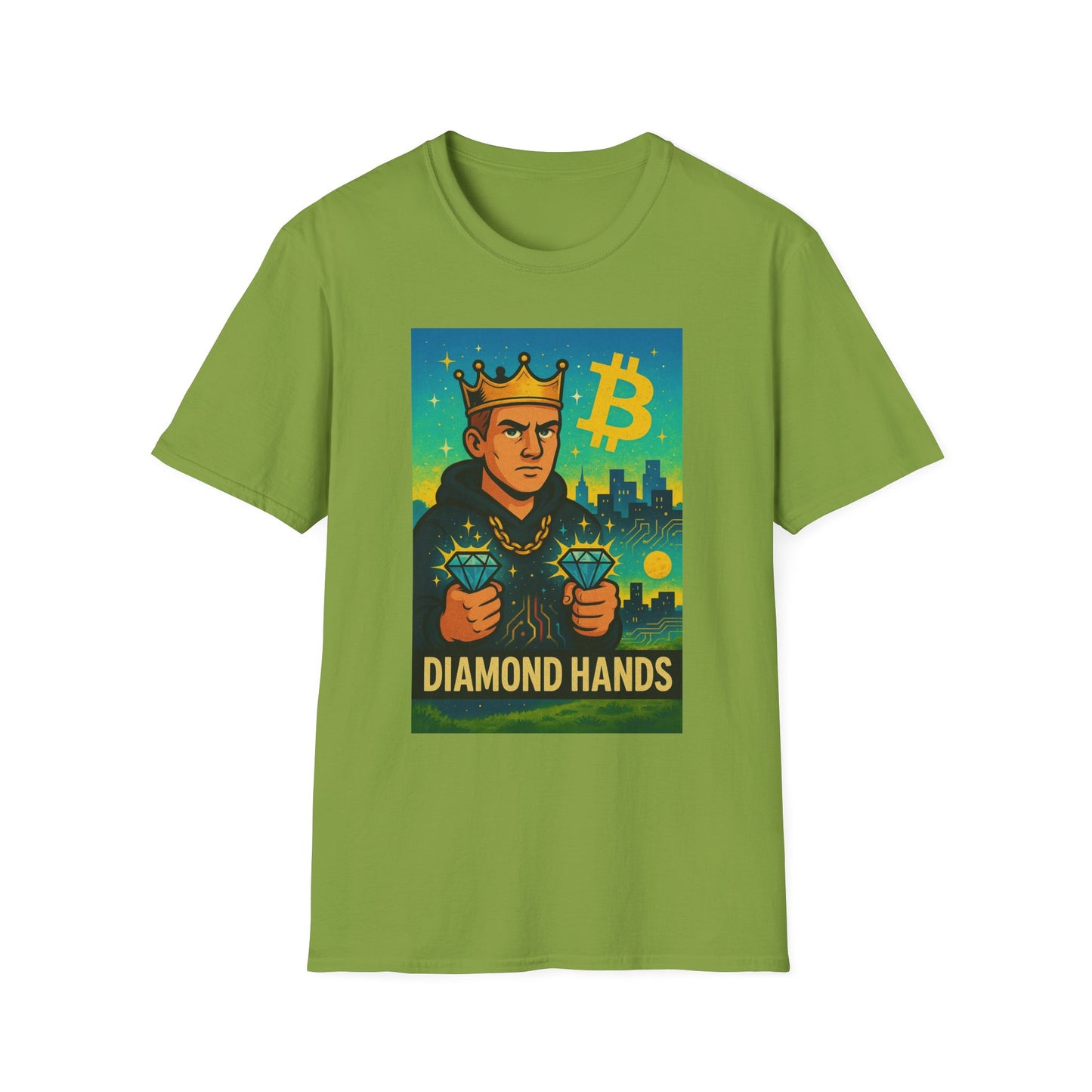 Crypto Enthusiast Unisex T-Shirt - "Diamond Hands" Funny Bitcoin Tee, Gift for Investors, Meme Shirt, Crypto Lover Apparel