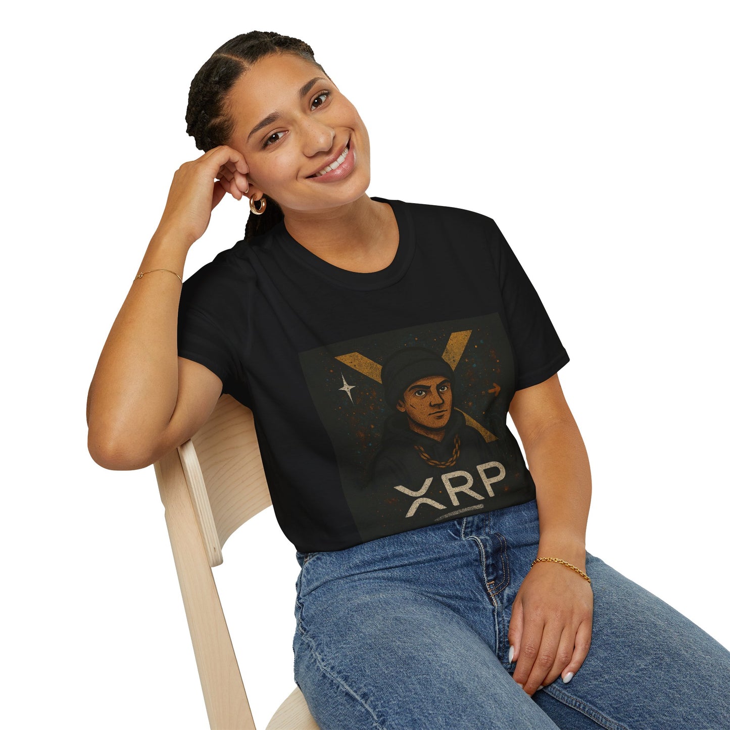 Crypto Art Unisex T-Shirt, XRP Shirt, Digital Currency Gift, Trendy Tee for Men & Women, Retro Style Fashion, Blockchain Enthusiast