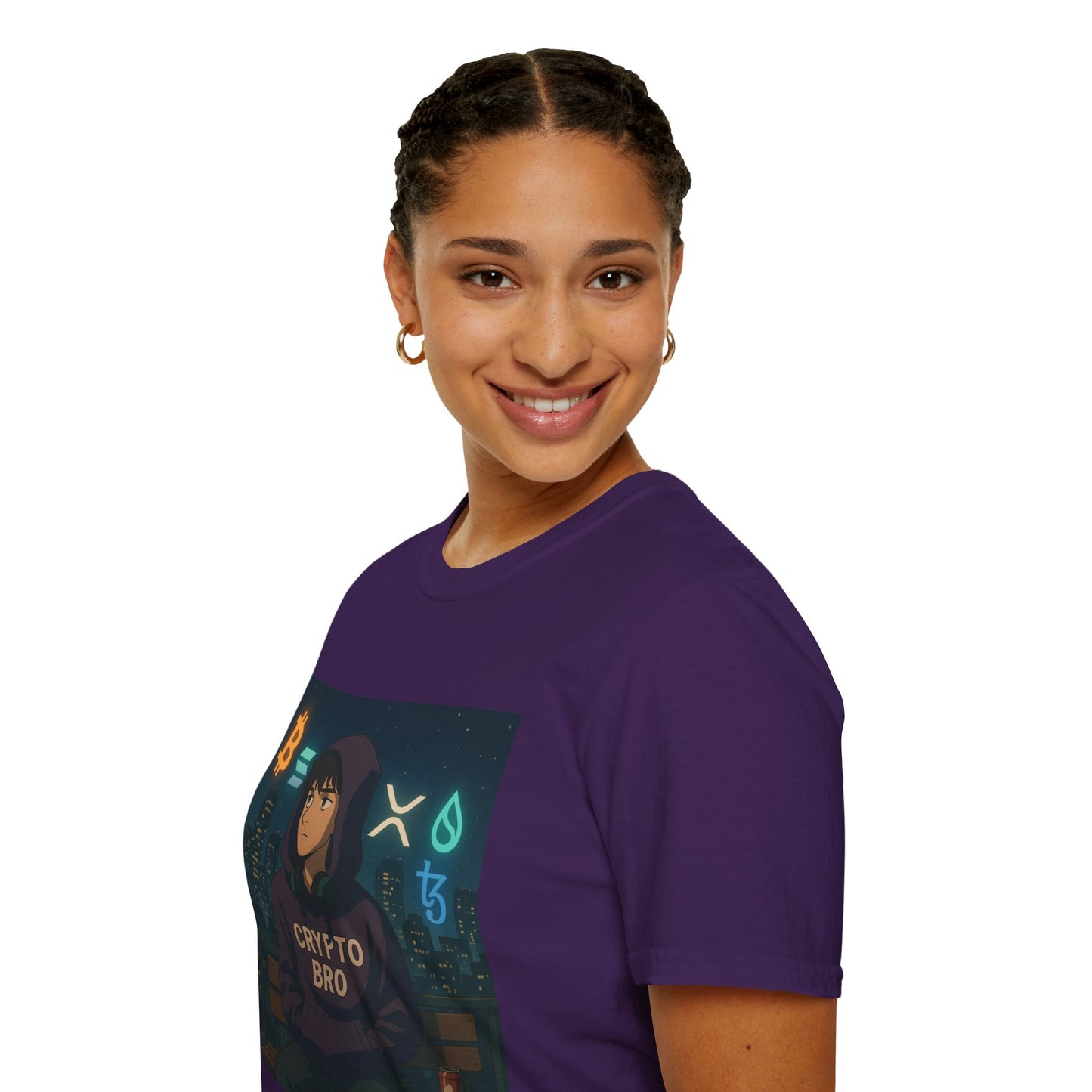 Crypto Bro Unisex Softstyle T-Shirt, Perfect for Gamers, Trendy Casual Wear, Unique Gift Idea, Crypto Enthusiast Apparel