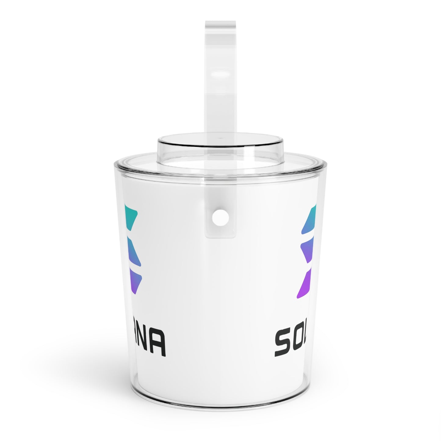 Solana Sleek Ice Bucket with Tongs - Perfect for Parties, Outdoor Events, and Celebrations, Elegant Drink Chiller, Modern Barware, SOLANA Design