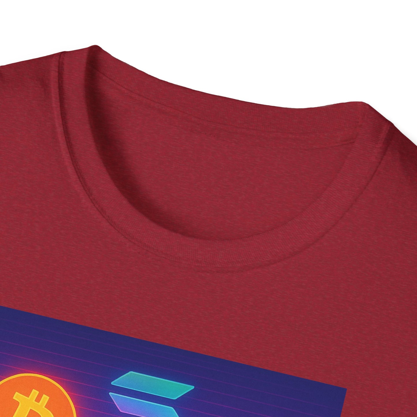 Crypto Bro Miami Neon T-Shirt, Unisex Softstyle Tee for Crypto Lovers, Bitcoin Merch, Tech Apparel, Gamer Shirt, Unique Gift Idea