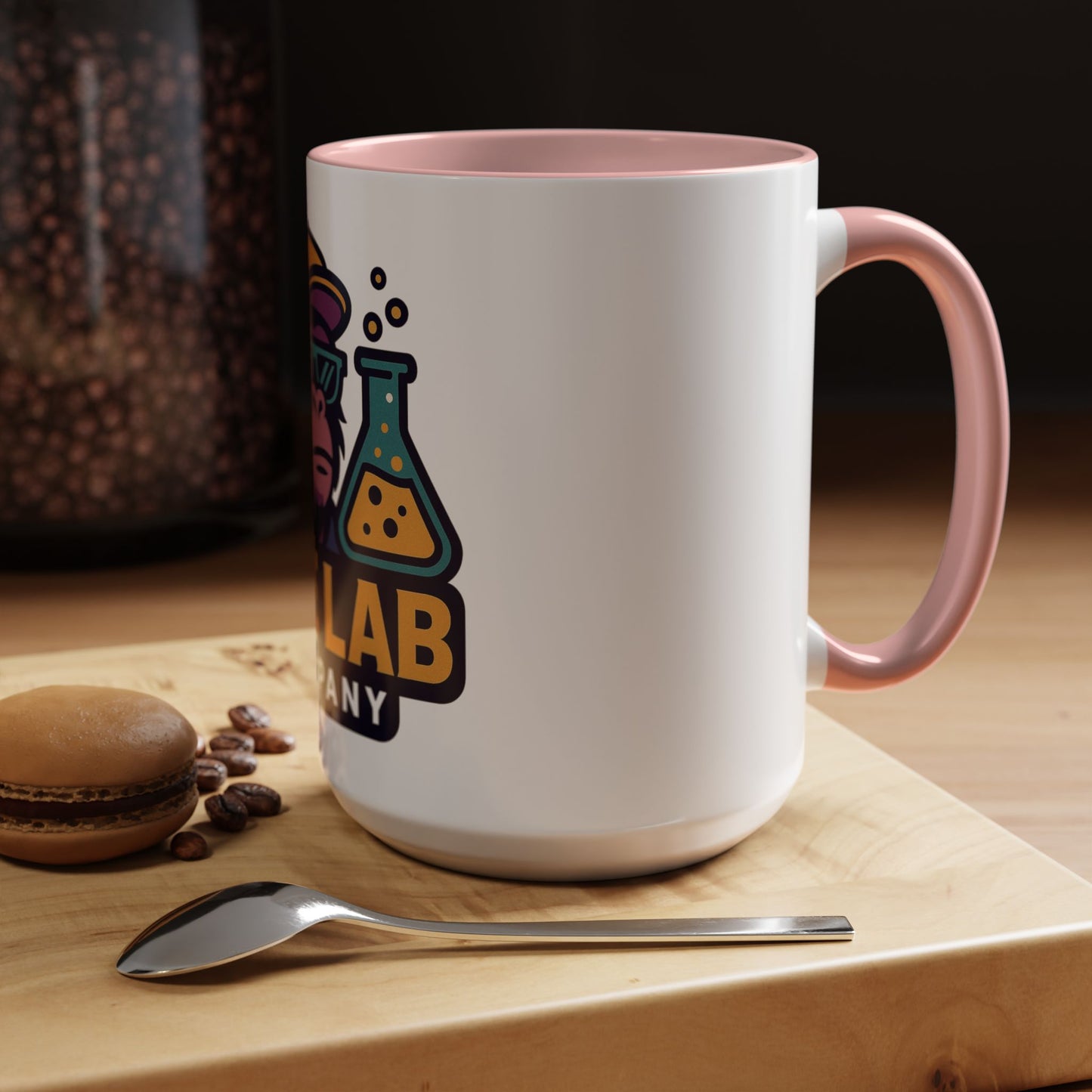 Ape Lab Accent Coffee Mug, Unique Gift, Scientist Drinkware, Birthday, Instant Collection, Office Decor, Customizable Design