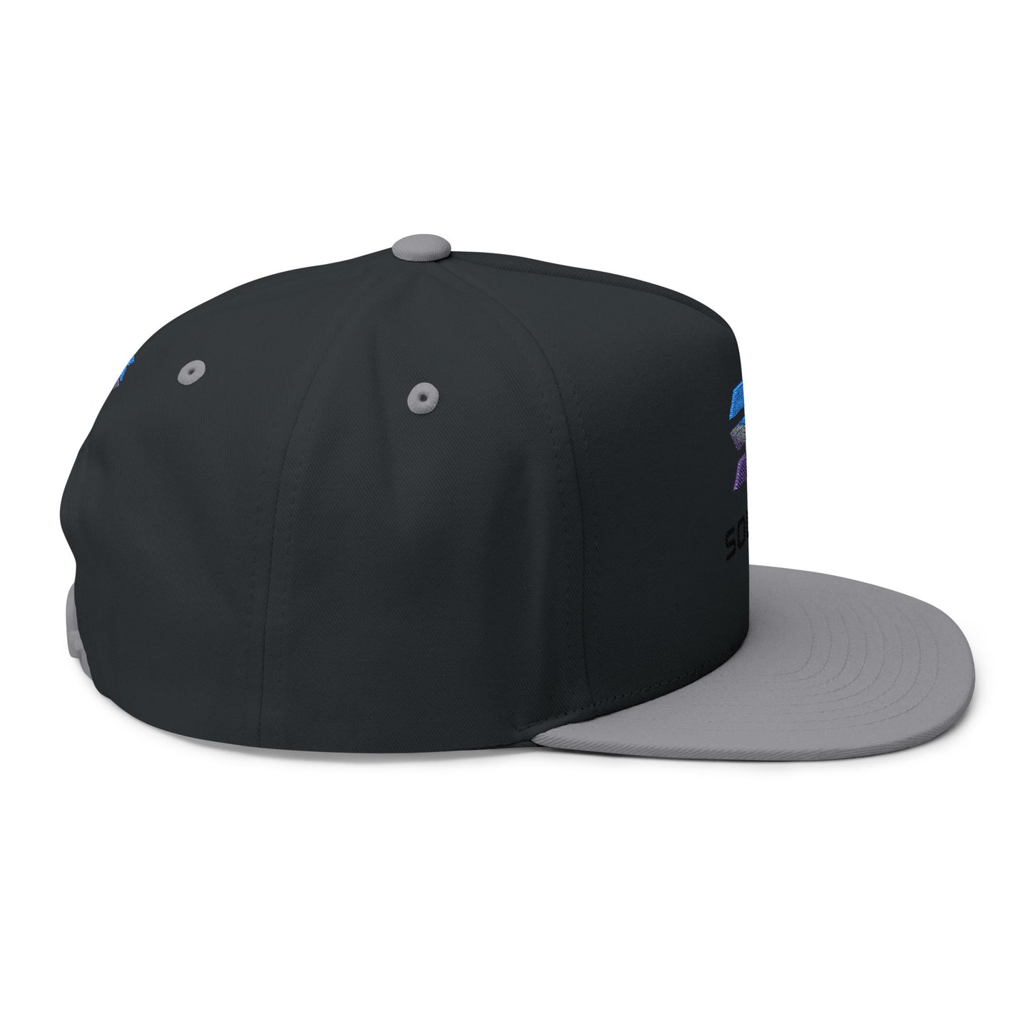 Solana Stylish Flat Bill Cap with Embroidery for Trendsetters, Unique Gift, Streetwear Accessory, Fashion Statement, Cool Headwear