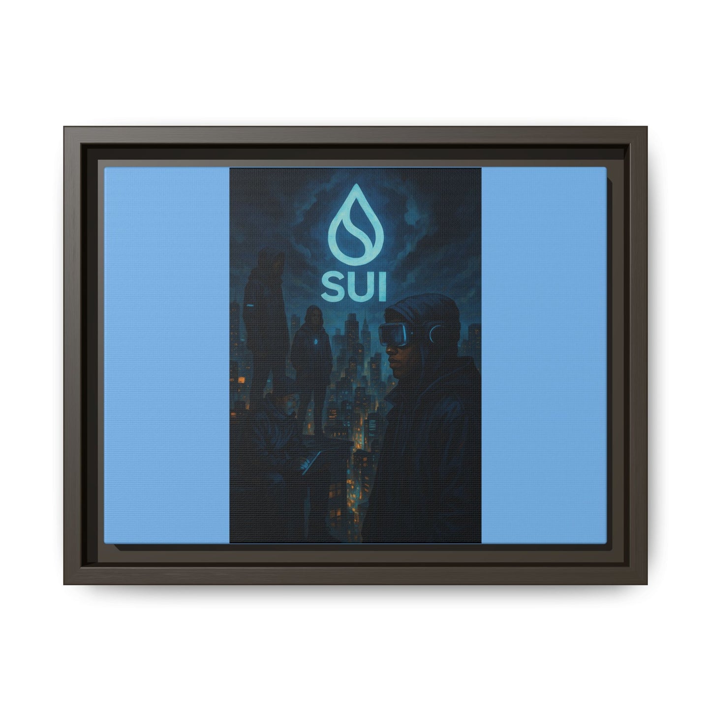 SUI Framed Canvas Art Print, Urban Art, Modern Wall Decor, Unique Gift for Art Lovers, Home or Office Decoration, SUI Design