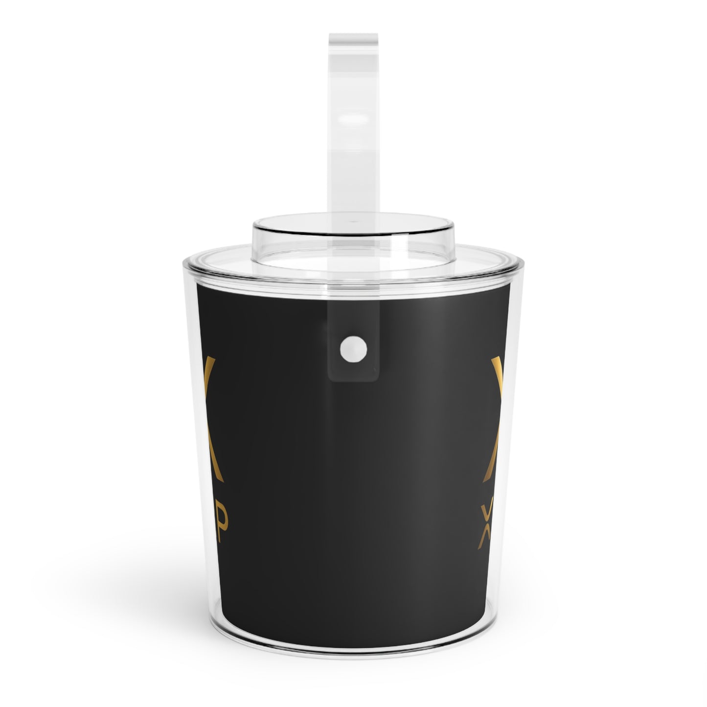 XRP Sleek Ice Bucket with Tongs - Perfect for Parties, Tailgates, BBQs, Gifts, Home Bars