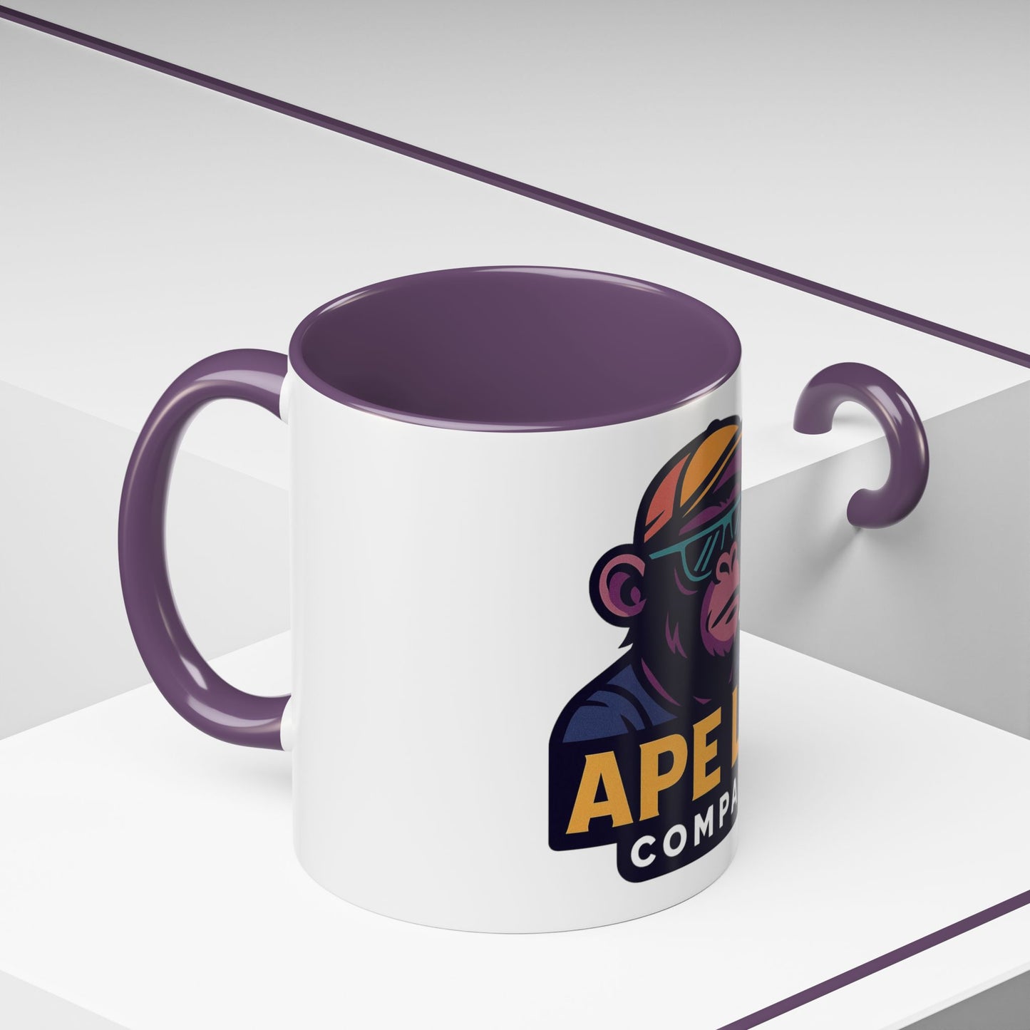 Ape Lab Accent Coffee Mug, Unique Gift, Scientist Drinkware, Birthday, Instant Collection, Office Decor, Customizable Design