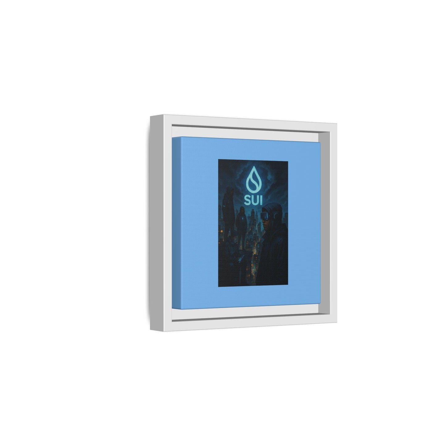 SUI Framed Canvas Art Print, Urban Art, Modern Wall Decor, Unique Gift for Art Lovers, Home or Office Decoration, SUI Design