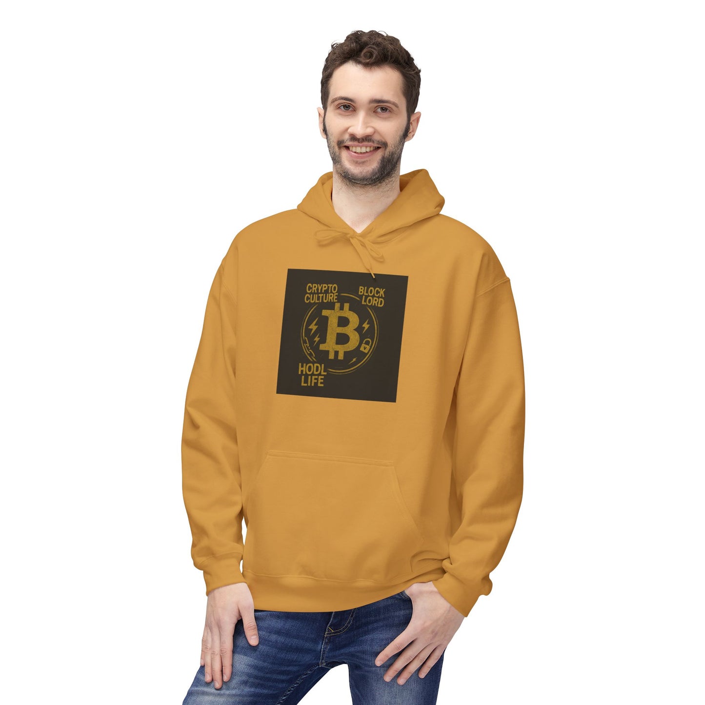 Bitcoin Hoodie of Life: Unisex Softstyle Fleece Hoodie, Casual Wear, Gift for Him/Her, Birthday, Everyday Comfort