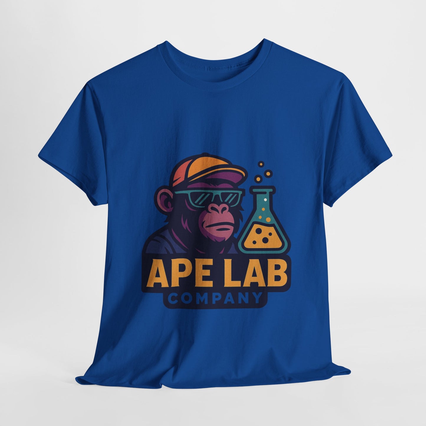Ape Lab Company Unisex Heavy Cotton Tee - Fun and Stylish Tee for Science Lovers, Perfect for Casual Wear, Gifts, Birthdays, and Parties