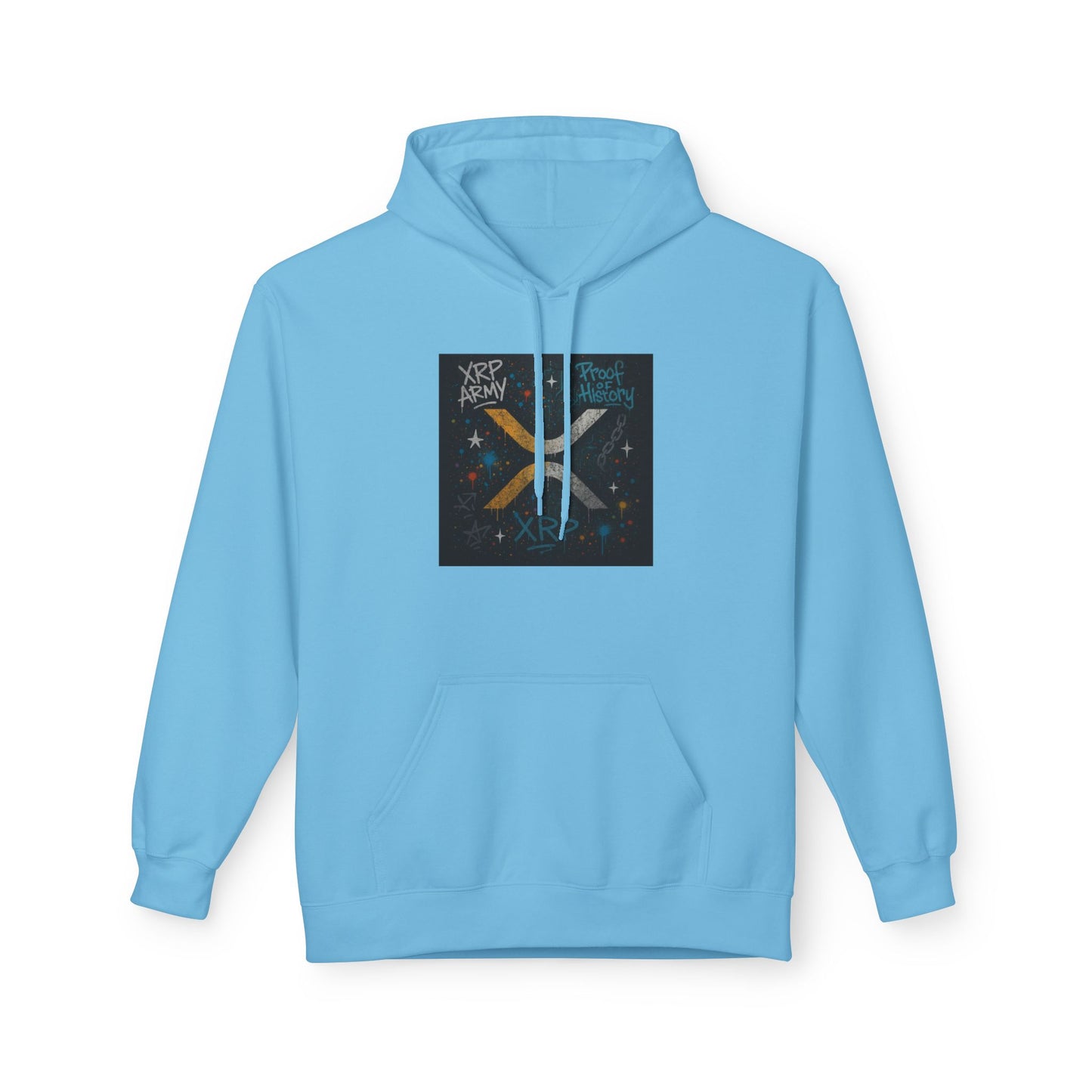 XRP Cosmic Vibes Hoodie, Unisex Graphic Sweatshirt for Cozy Nights, Perfect for Sci-Fi Lovers, Christmas Gifts, Starry Nightwear