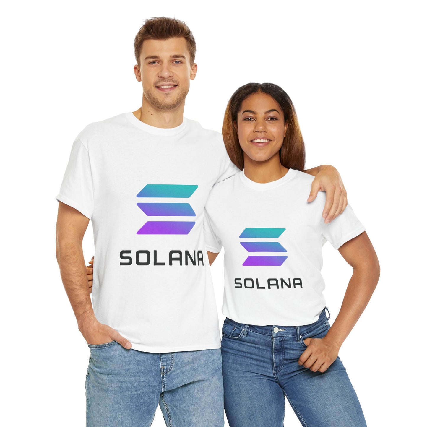 Solana Unisex Heavy Cotton Tee, Crypto Apparel, Gamer Shirt, Tech Enthusiast Wear, Unique Gift for Blockchain Lovers, Trending Fashion