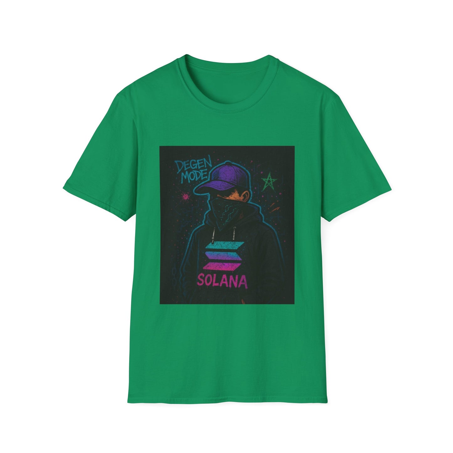 Degen Mode Graphic T-Shirt, Unisex Streetwear Tee, Cool Casual Outfit, Crypto Enthusiast Gift, NFT Fashion Top