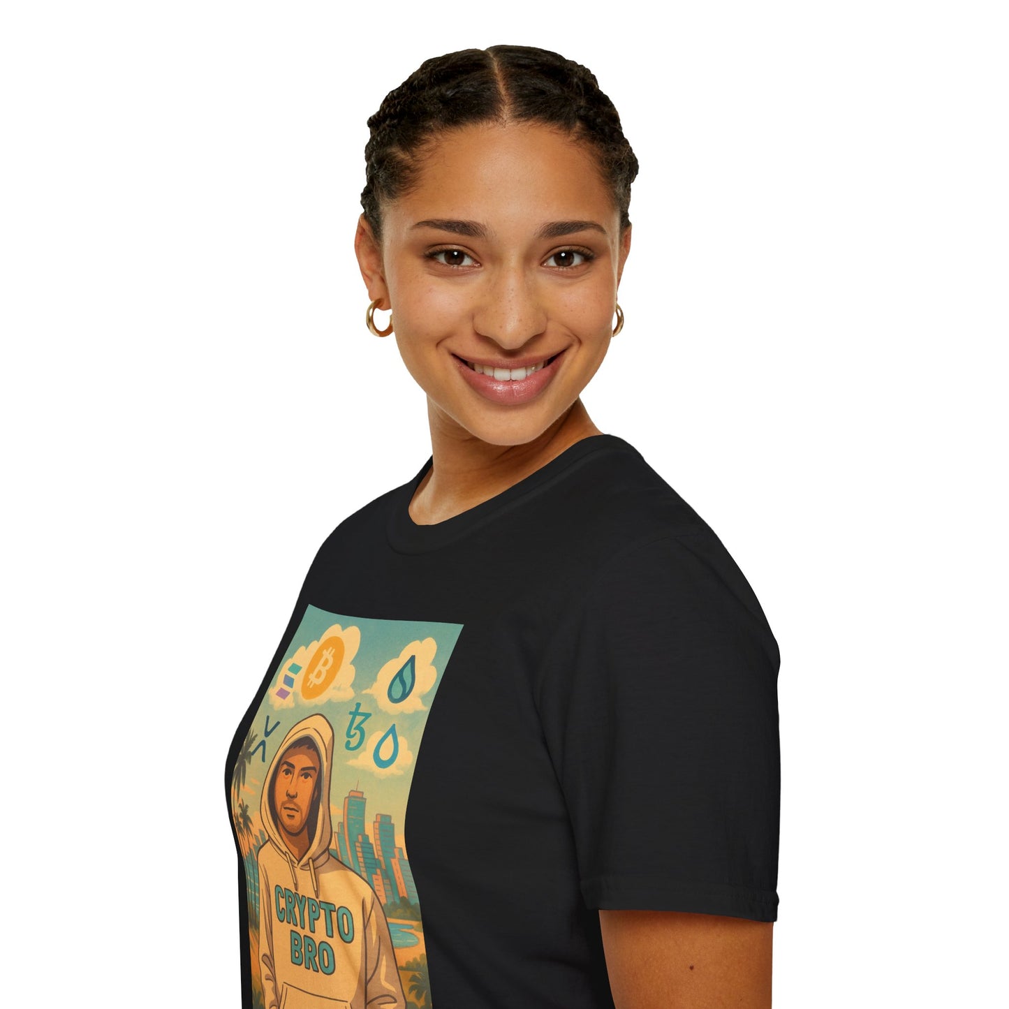 Crypto Bro Miami Unisex Softstyle T-Shirt
