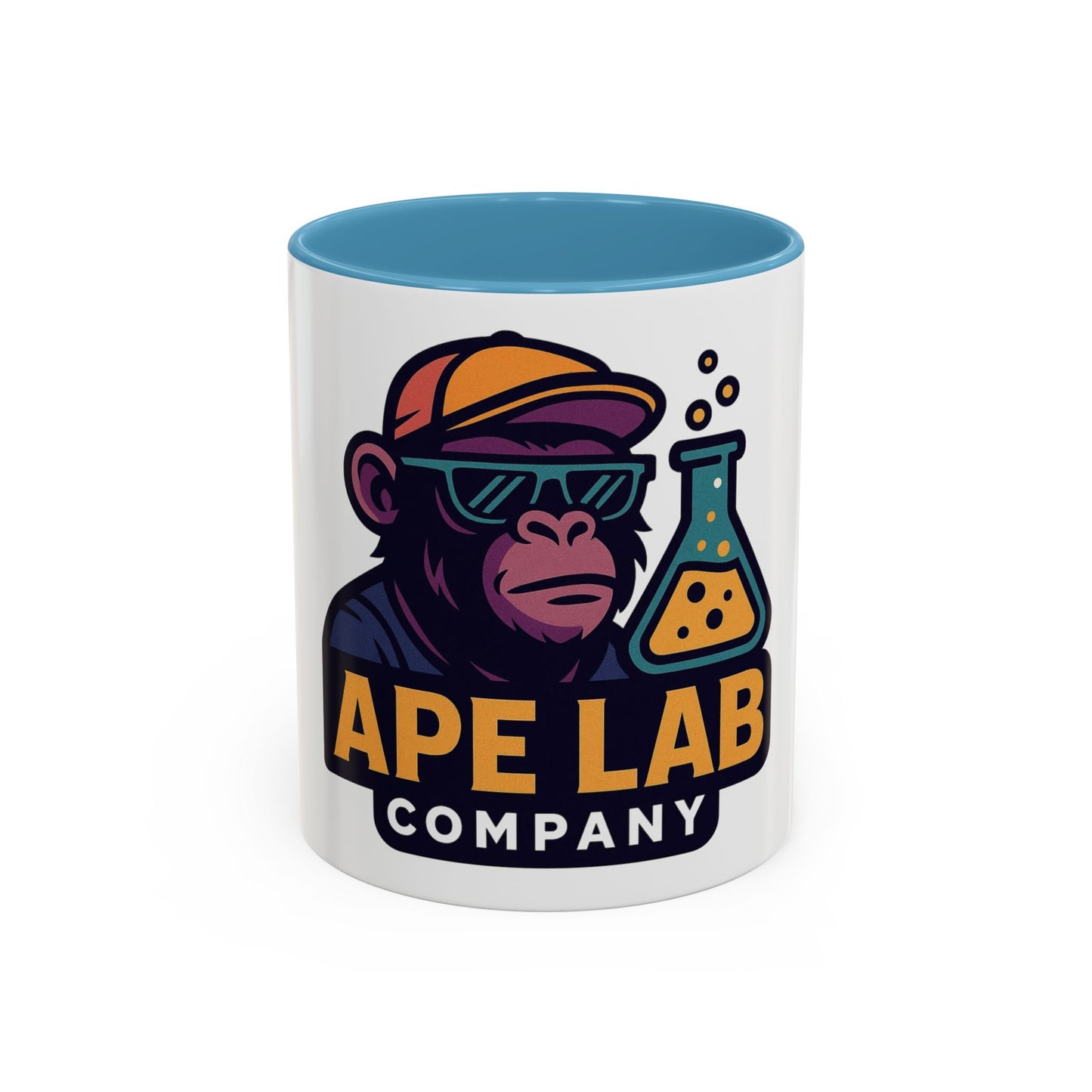 Ape Lab Accent Coffee Mug, Unique Gift, Scientist Drinkware, Birthday, Instant Collection, Office Decor, Customizable Design