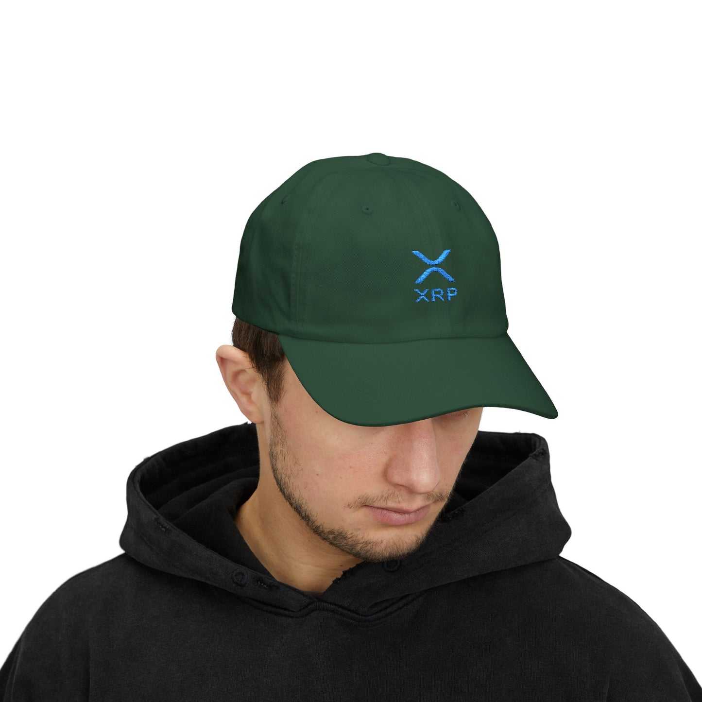 XRP Classic Dad Cap, Adjustable Baseball Hat for Men, Trendy Accessory for Crypto Lovers, Gift for Father's Day, Casual Outdoor Wear