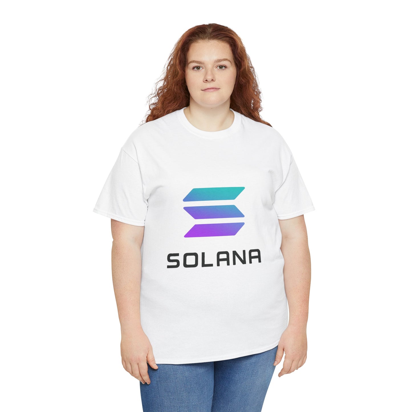 Solana Unisex Heavy Cotton Tee, Crypto Apparel, Gamer Shirt, Tech Enthusiast Wear, Unique Gift for Blockchain Lovers, Trending Fashion
