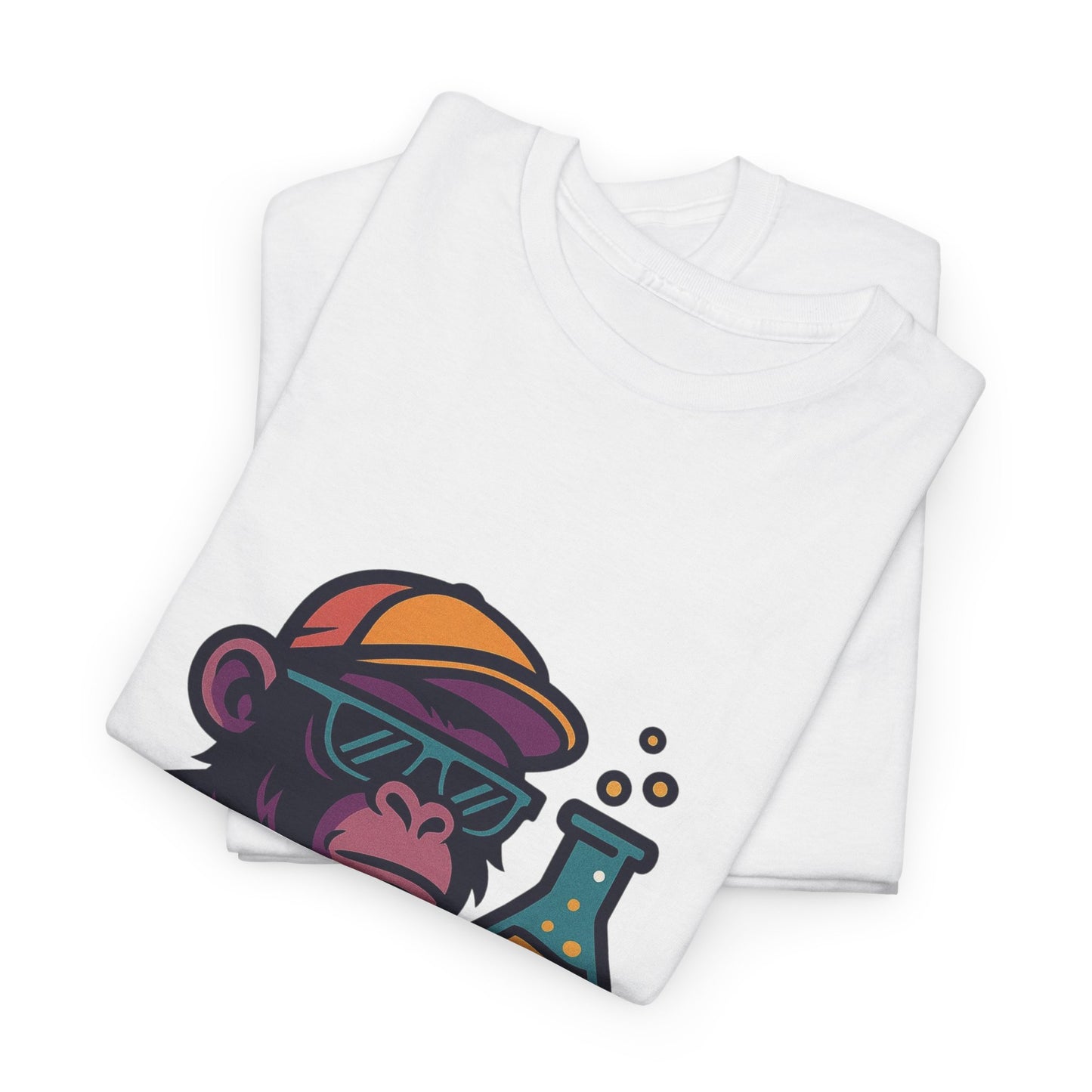 Ape Lab Company Unisex Heavy Cotton Tee - Fun and Stylish Tee for Science Lovers, Perfect for Casual Wear, Gifts, Birthdays, and Parties