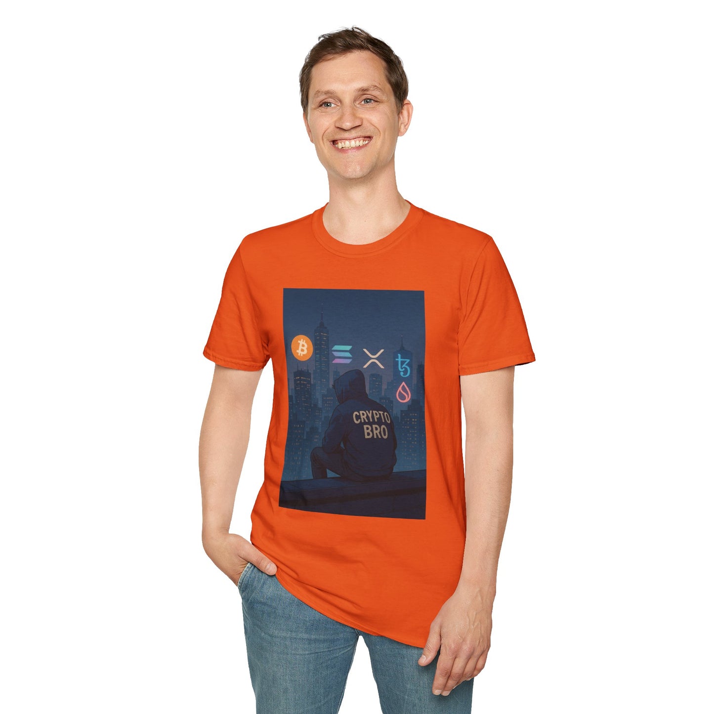 Crypto Bro T-Shirt, Bitcoin, Cryptocurrency Fan Shirt, Gamer Tee, Perfect Gift for Tech Enthusiasts, Casual Wear