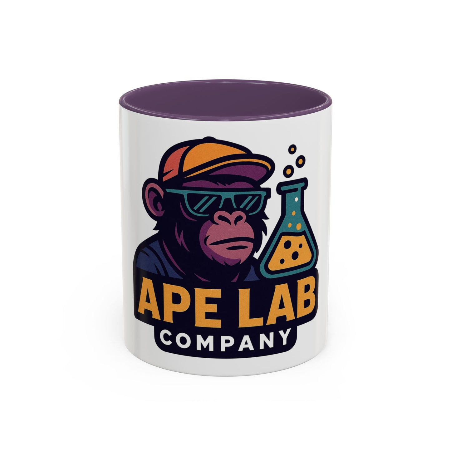 Ape Lab Accent Coffee Mug, Unique Gift, Scientist Drinkware, Birthday, Instant Collection, Office Decor, Customizable Design