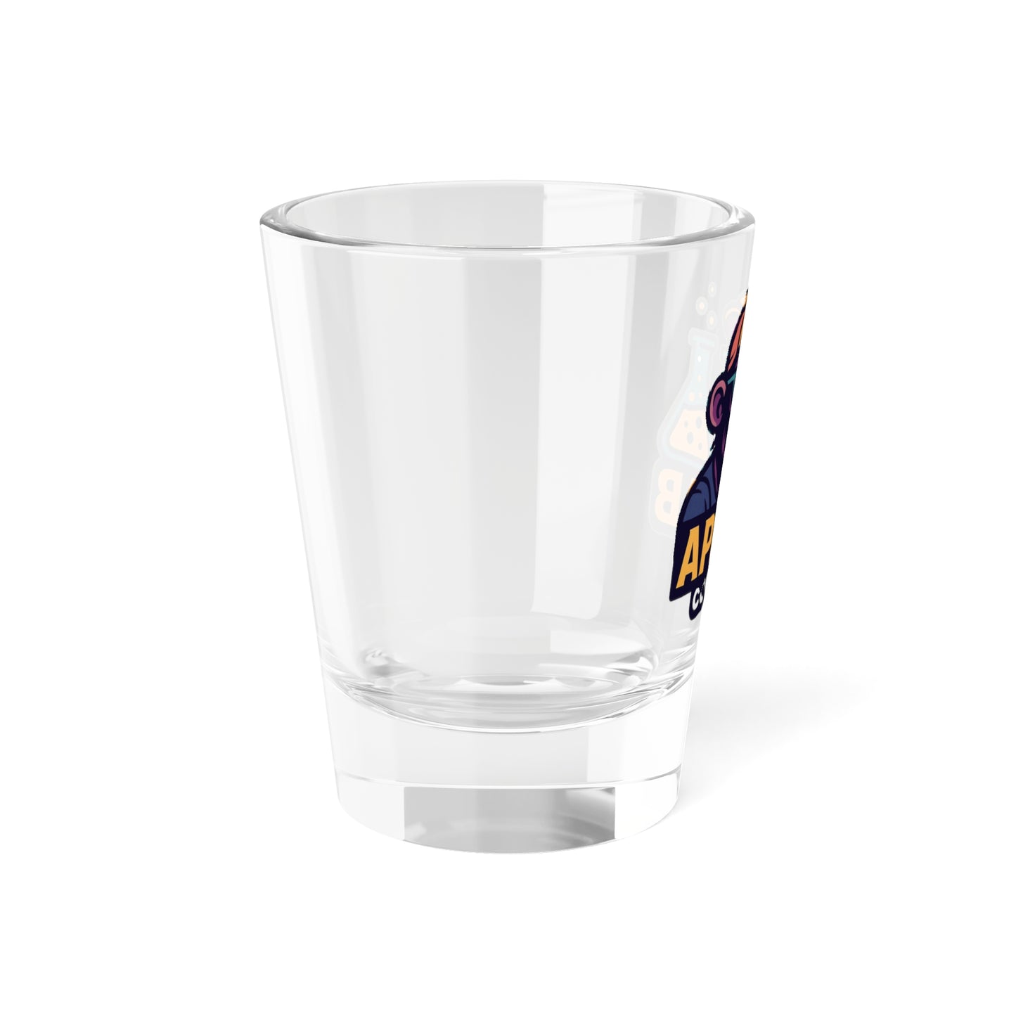Ape Lab Company Shot Glass, Fun Party Favor, Unique Gift for Science Lovers, College Graduation, Barware for Celebrations