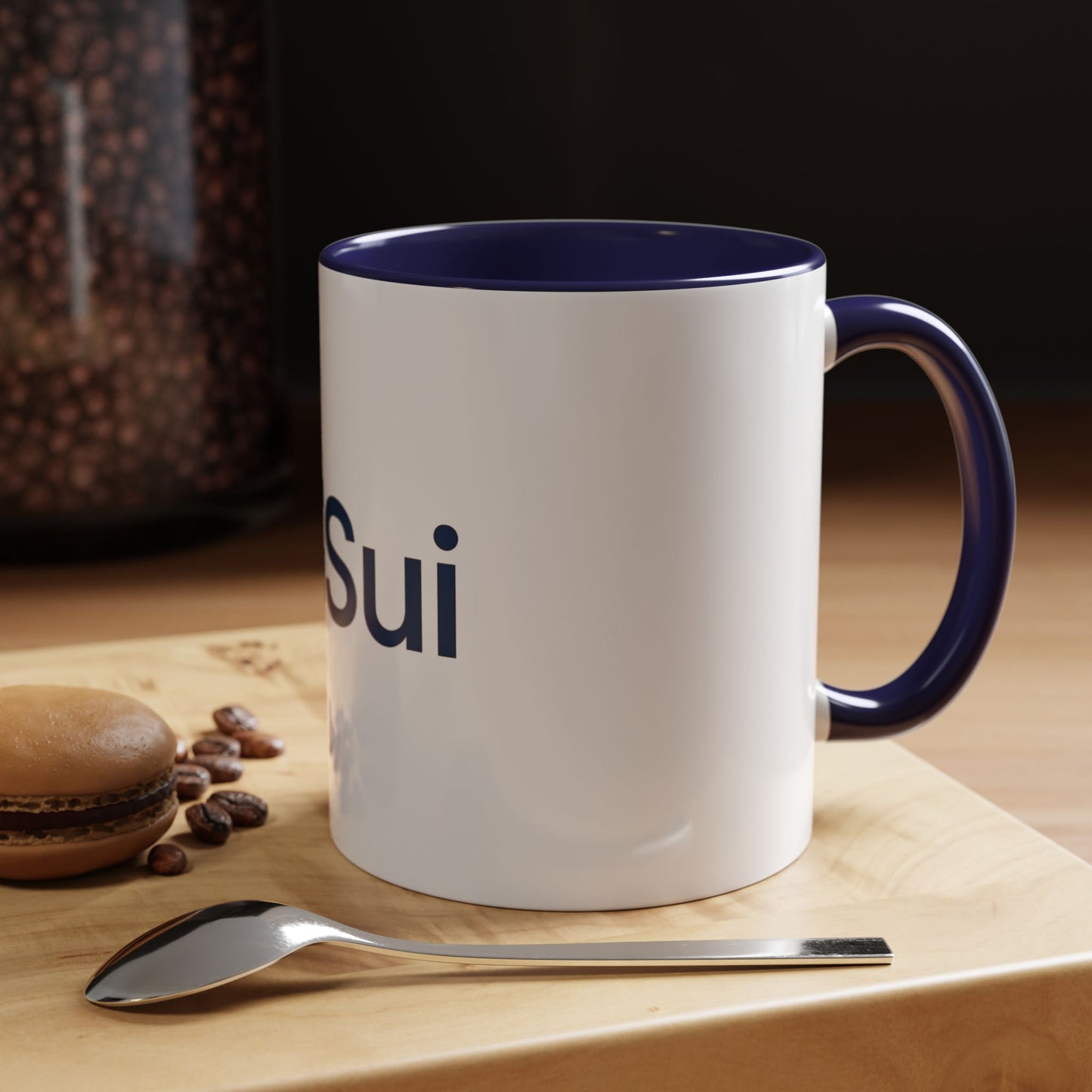 SUI Stylish Accent Coffee Mug - Unique Sui Logo Design, Perfect Gift for Coffee Lovers, Home, Office, or as a Fun Collectible