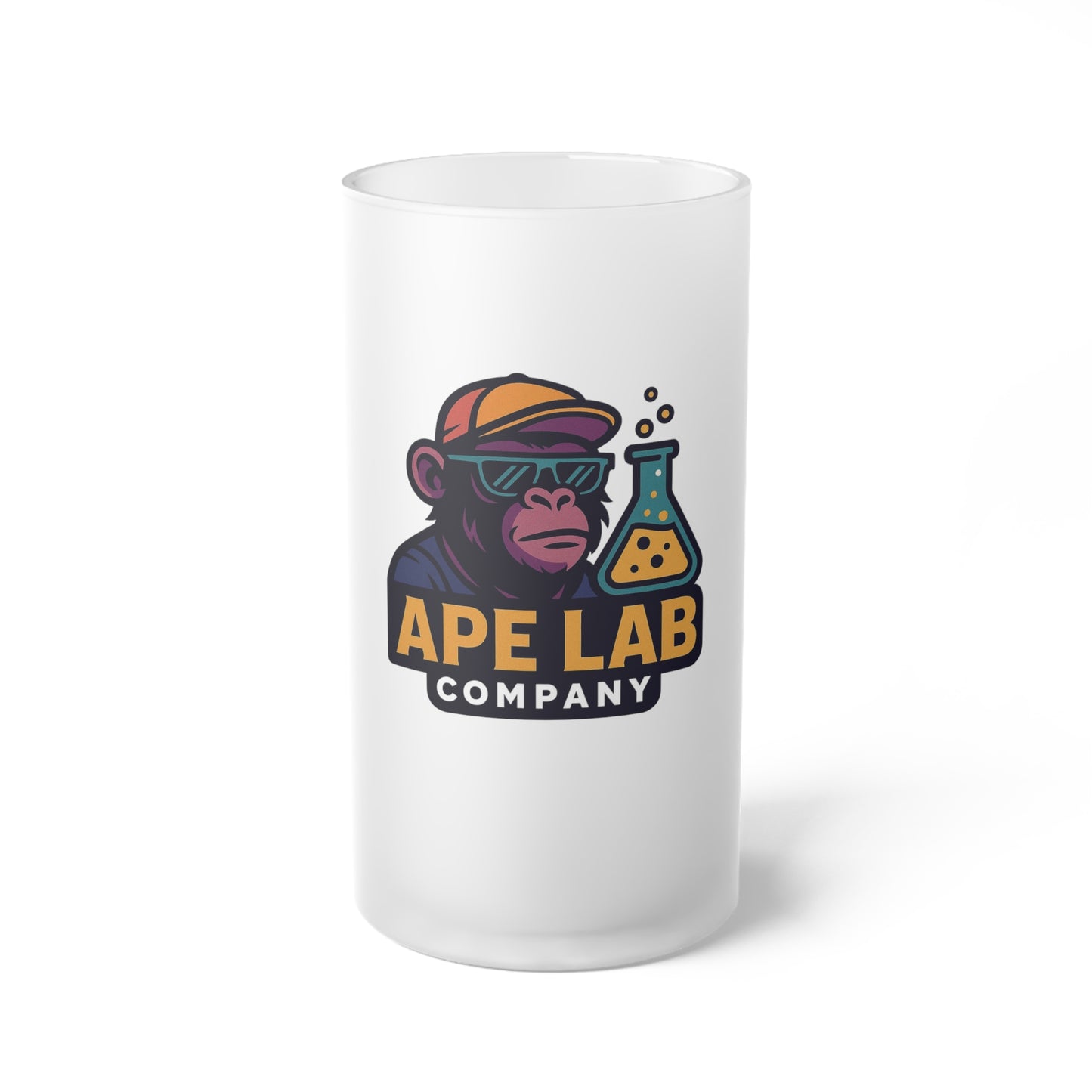 Chill Frosted Beer Mug, Cool Gift for Craft Beer Lovers, Unique Barware, Summer Parties, Personalized Drinkware, Ape Lab Design