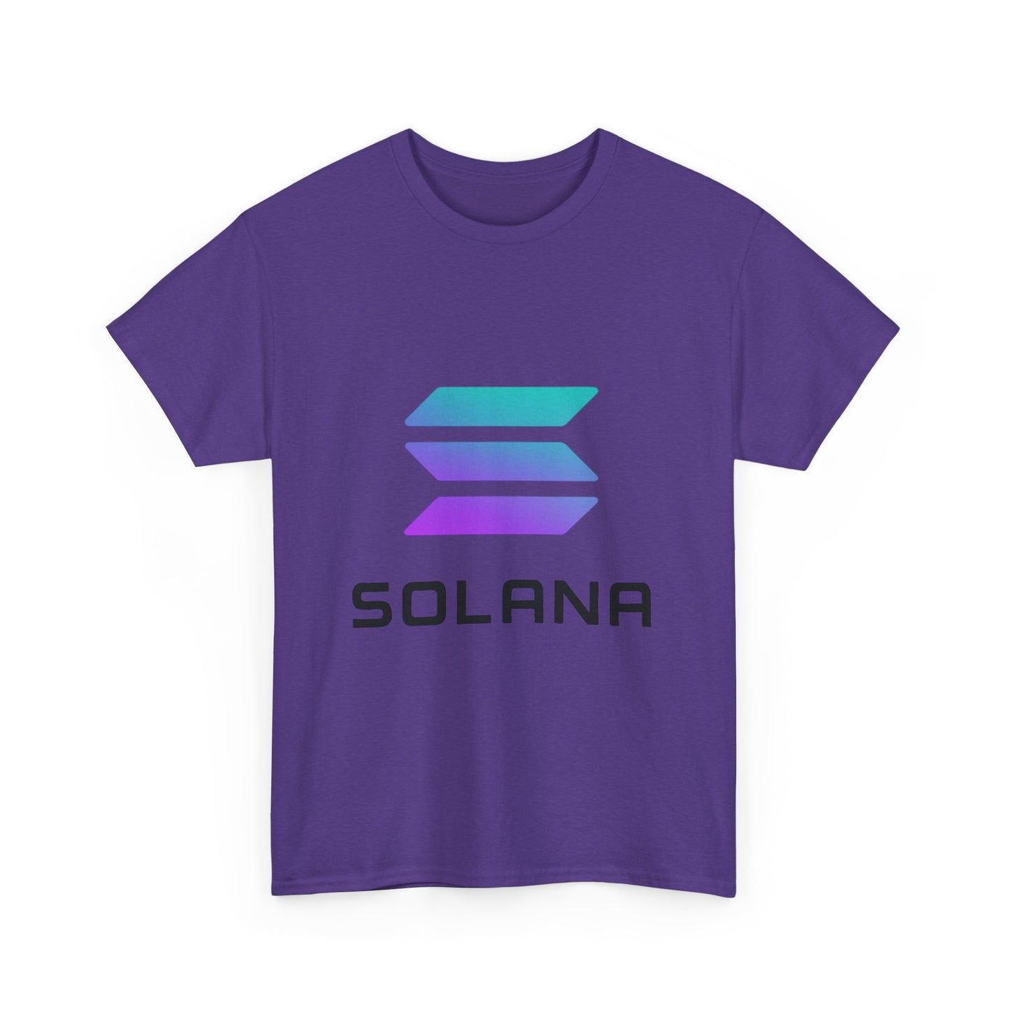 Solana Unisex Heavy Cotton Tee, Crypto Apparel, Gamer Shirt, Tech Enthusiast Wear, Unique Gift for Blockchain Lovers, Trending Fashion