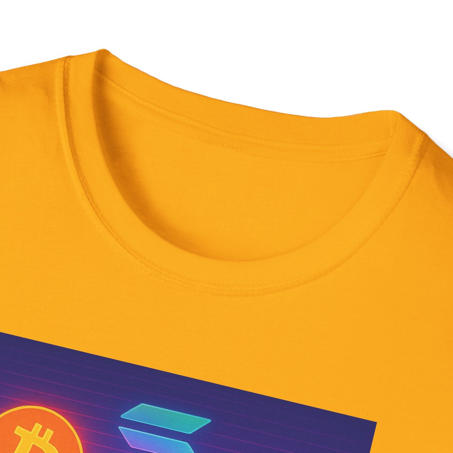 Crypto Bro Miami Neon T-Shirt, Unisex Softstyle Tee for Crypto Lovers, Bitcoin Merch, Tech Apparel, Gamer Shirt, Unique Gift Idea