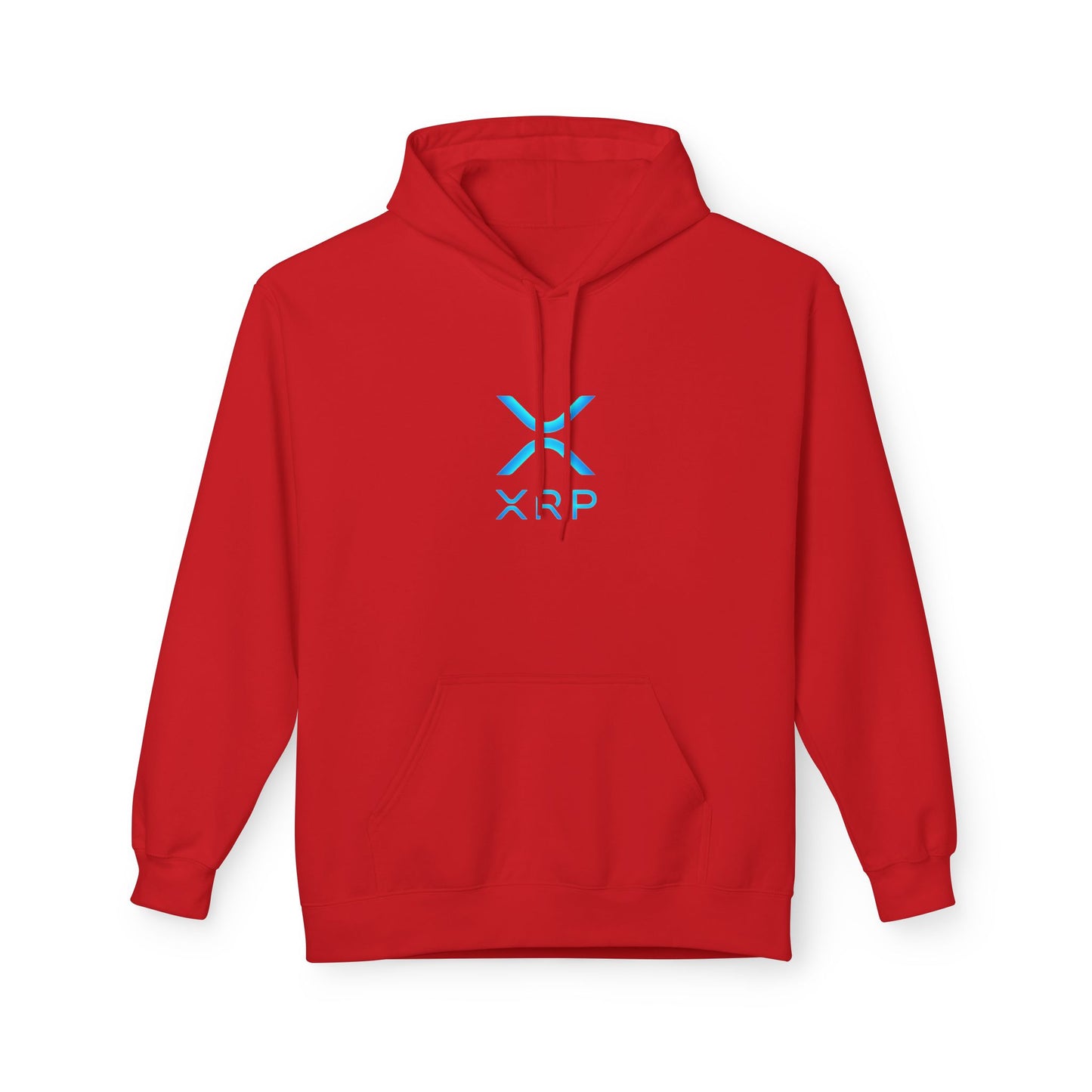 XRP Logo Fleece Hoodie for Crypto Fans, Lightweight Sweater, Ideal Gift for Techies, Unisex Crypto Apparel, Perfect for Casual Wear