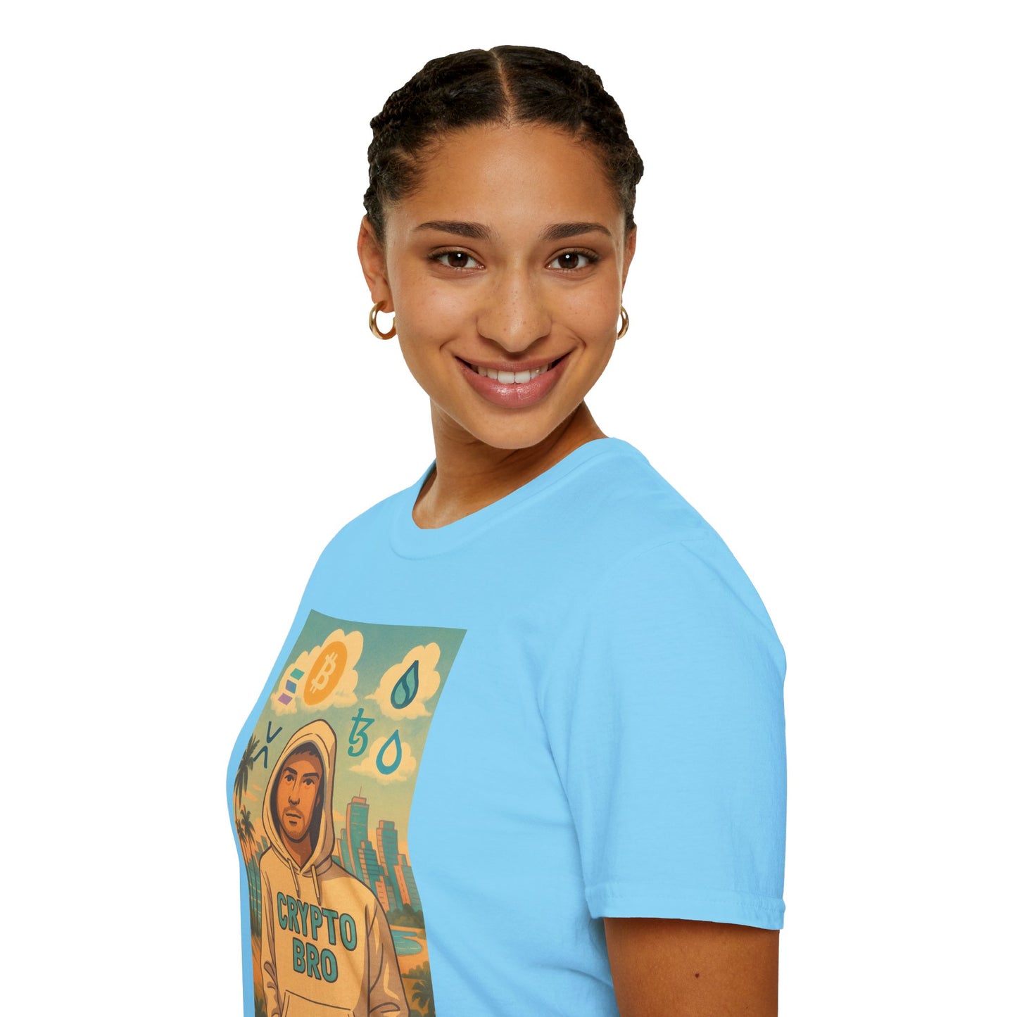 Crypto Bro Miami Unisex Softstyle T-Shirt