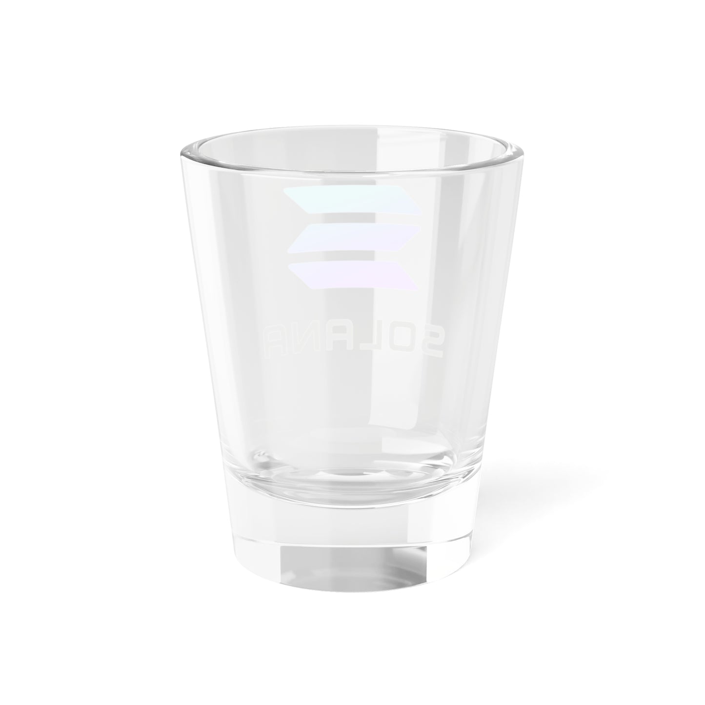 Solana Themed Shot Glass, 1.5oz - Perfect for Celebrations, Barware, Party Favors, Crypto Enthusiasts, Gifts