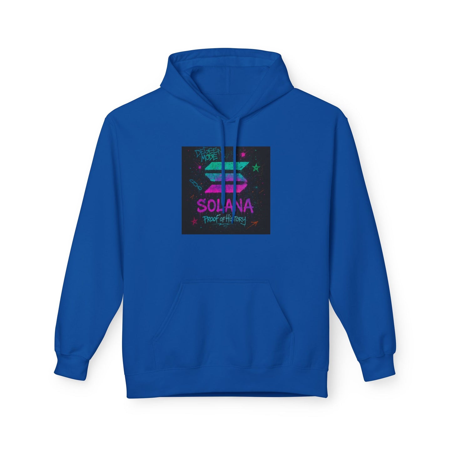 Solana Fleece Hoodie, Cozy Unisex Pullover, Great for Crypto Lovers, Gift for Gamers, Perfect for Chill Days, Easy Layering