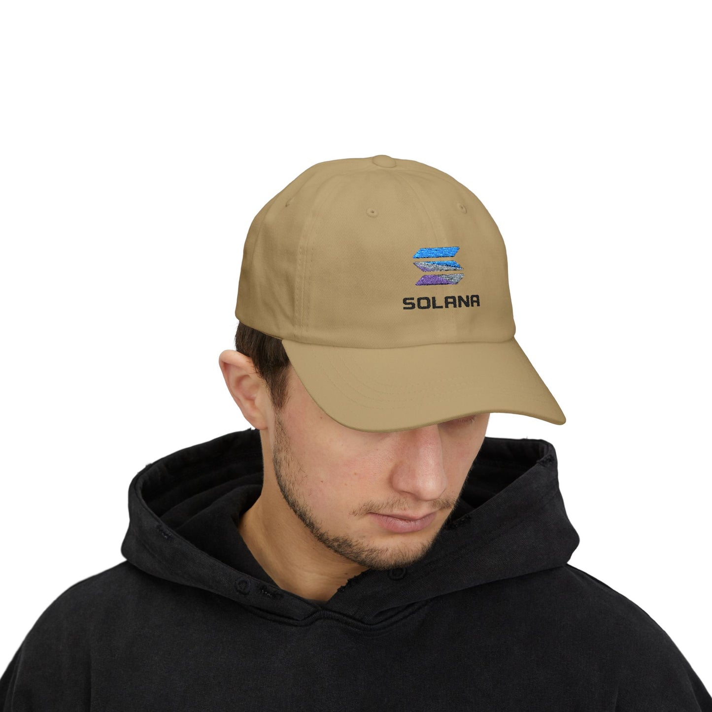 Solana Classic Dad Cap, Unisex Cap, Casual Headwear, Crypto Hat, Gift for Dads, Summer Accessory